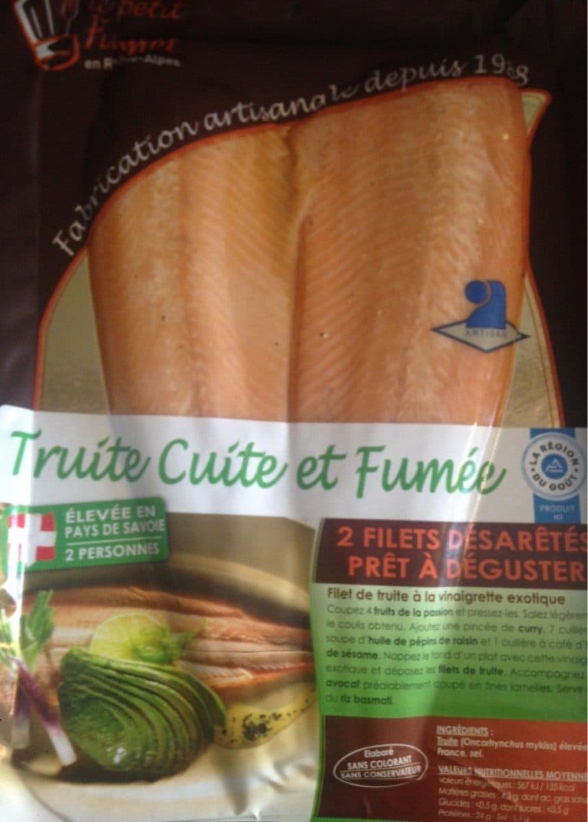 Open Food Facts Truite cuite fumée packshot