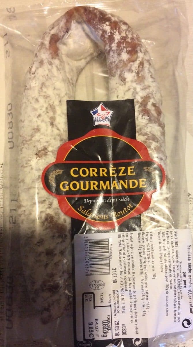 Open Food Facts Saucisse sèche packshot