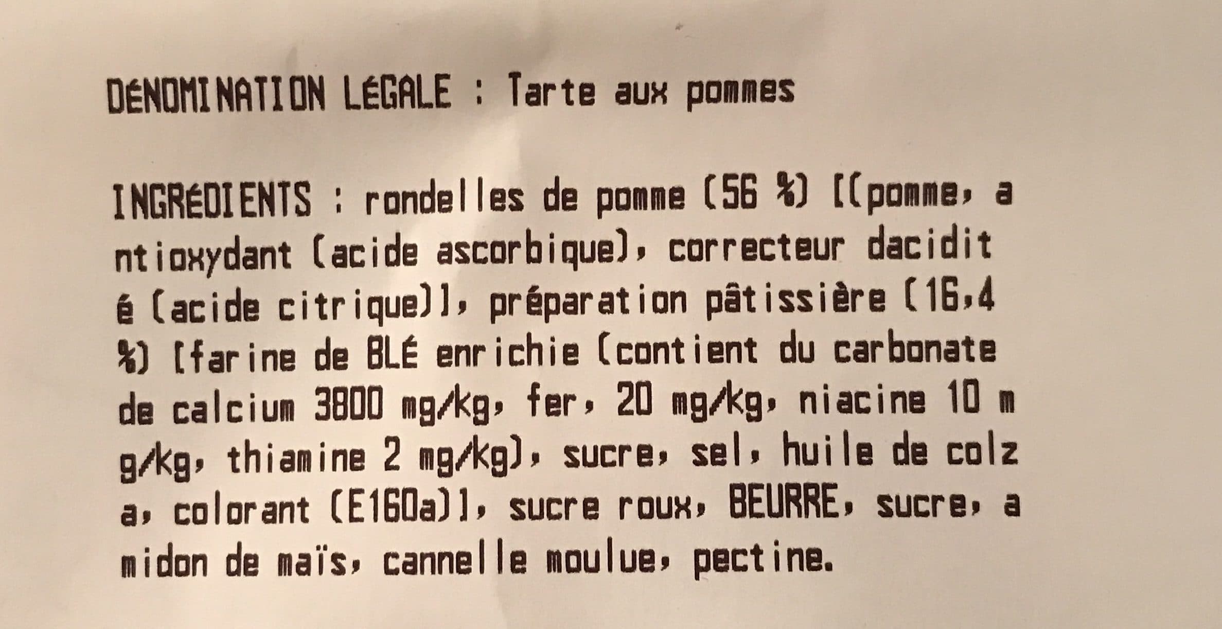 Costco Tarte au pomme recette americaine packshot