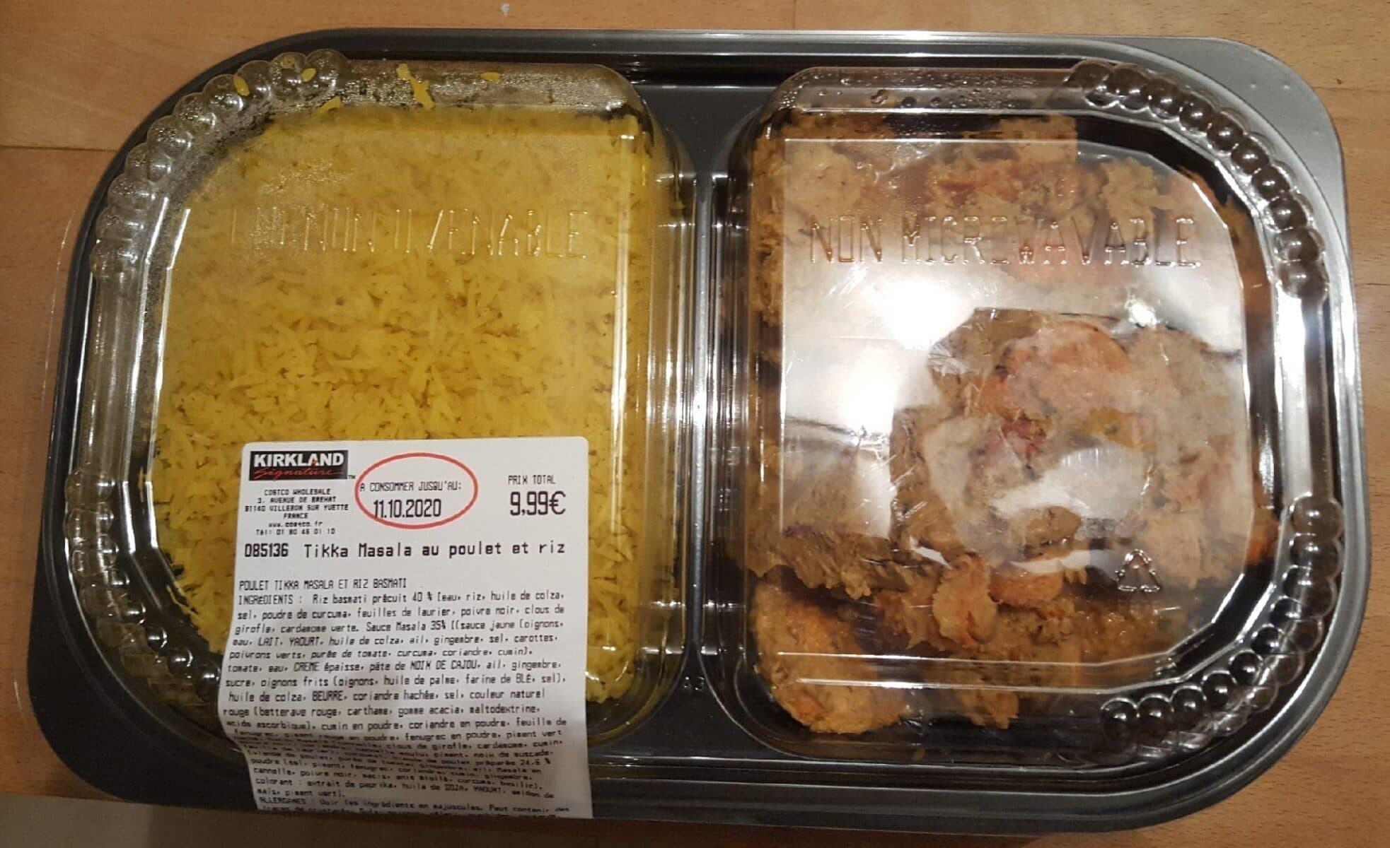 Open Food Facts Tikka massala au poulet et riz packshot