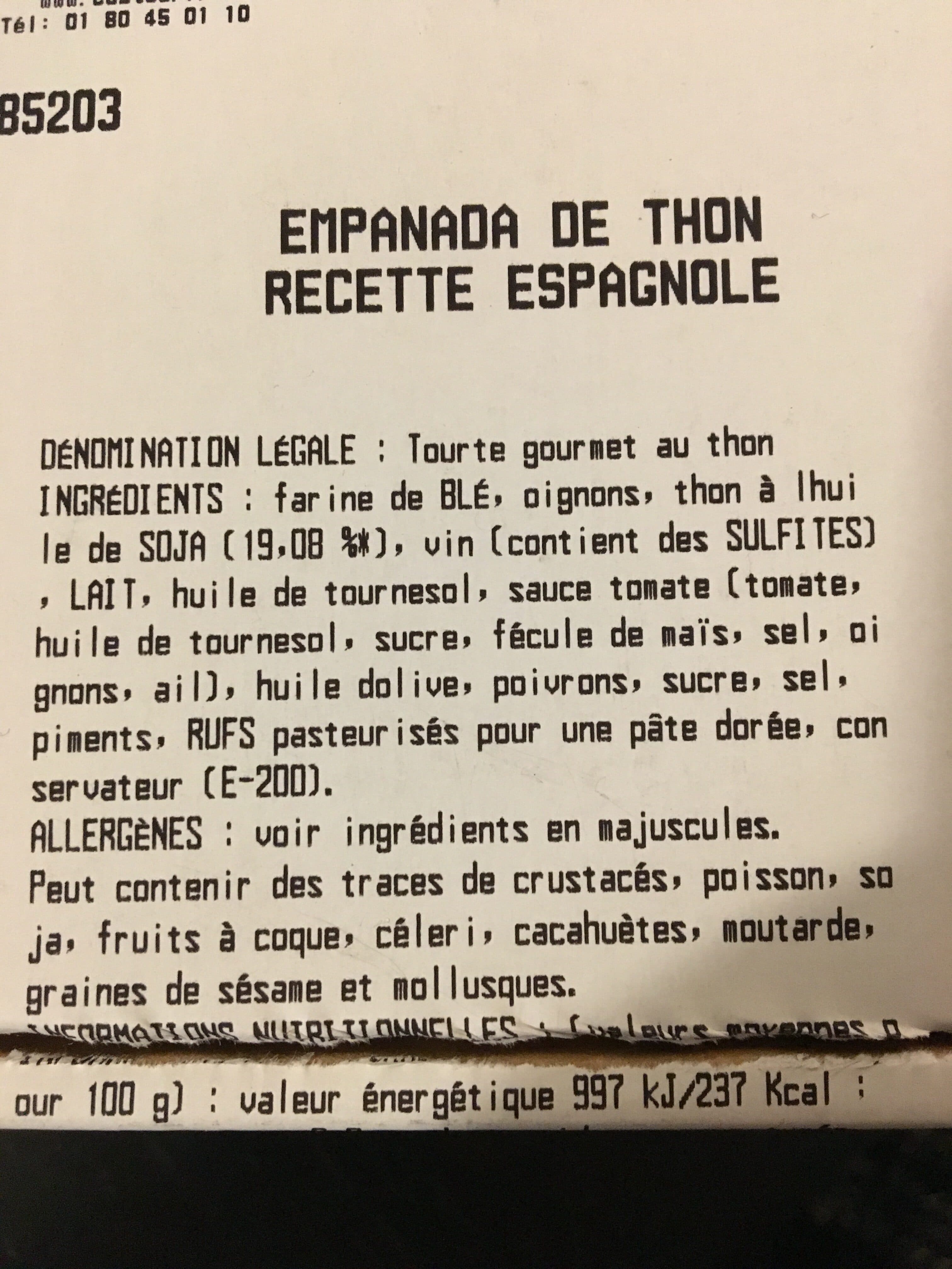 Kirkland Empanada de Thon packshot
