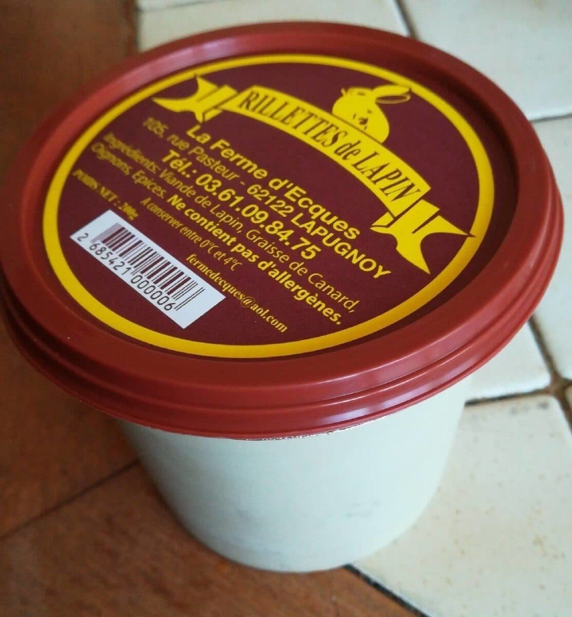 Open Food Facts Rillettes de lapin packshot