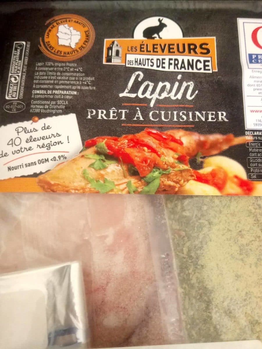 Open Food Facts Lapin prêt à cuisiner packshot