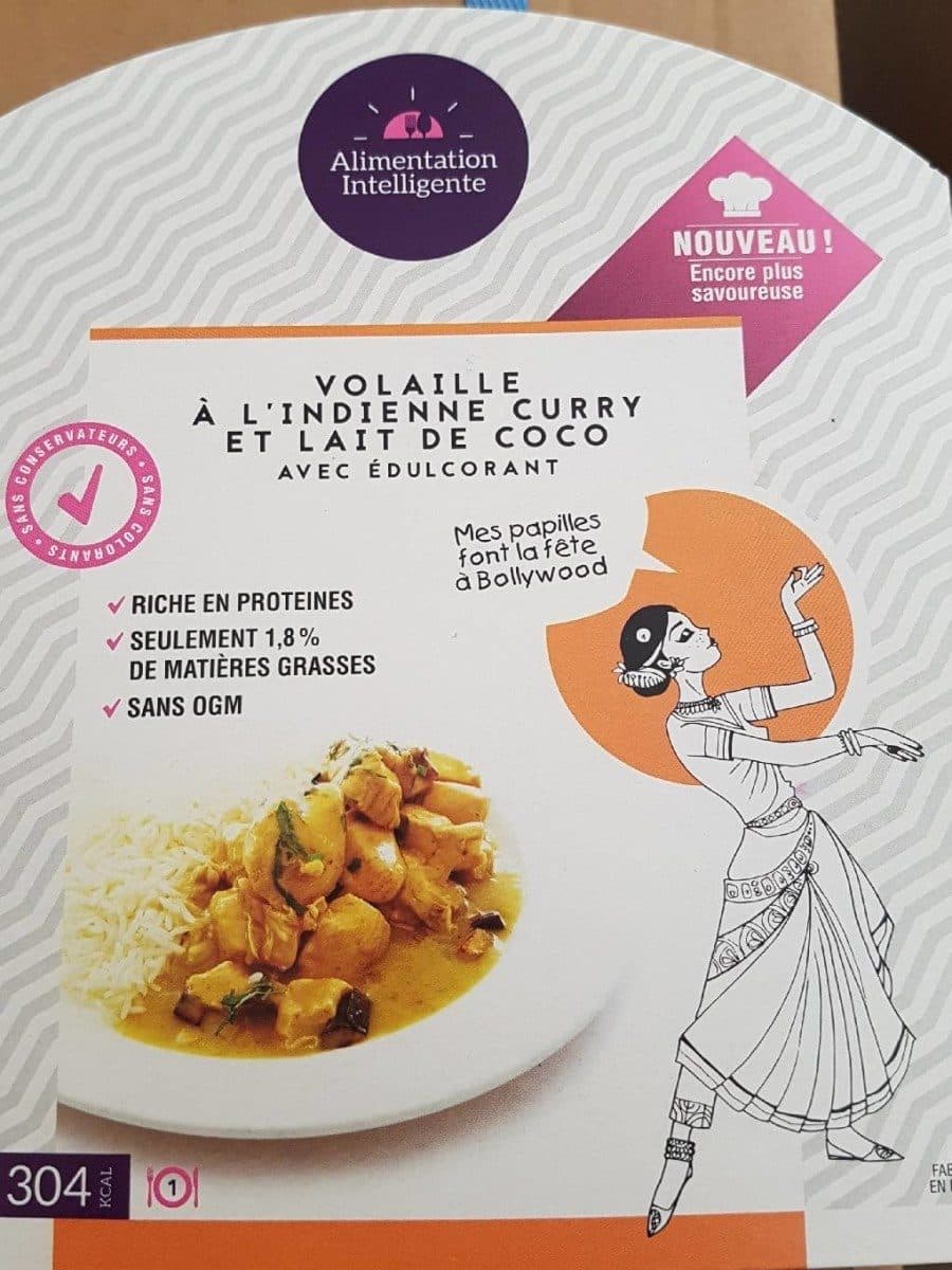 Akeo Volaille à l'indienne curry et lait de coco avec édulcorant packshot