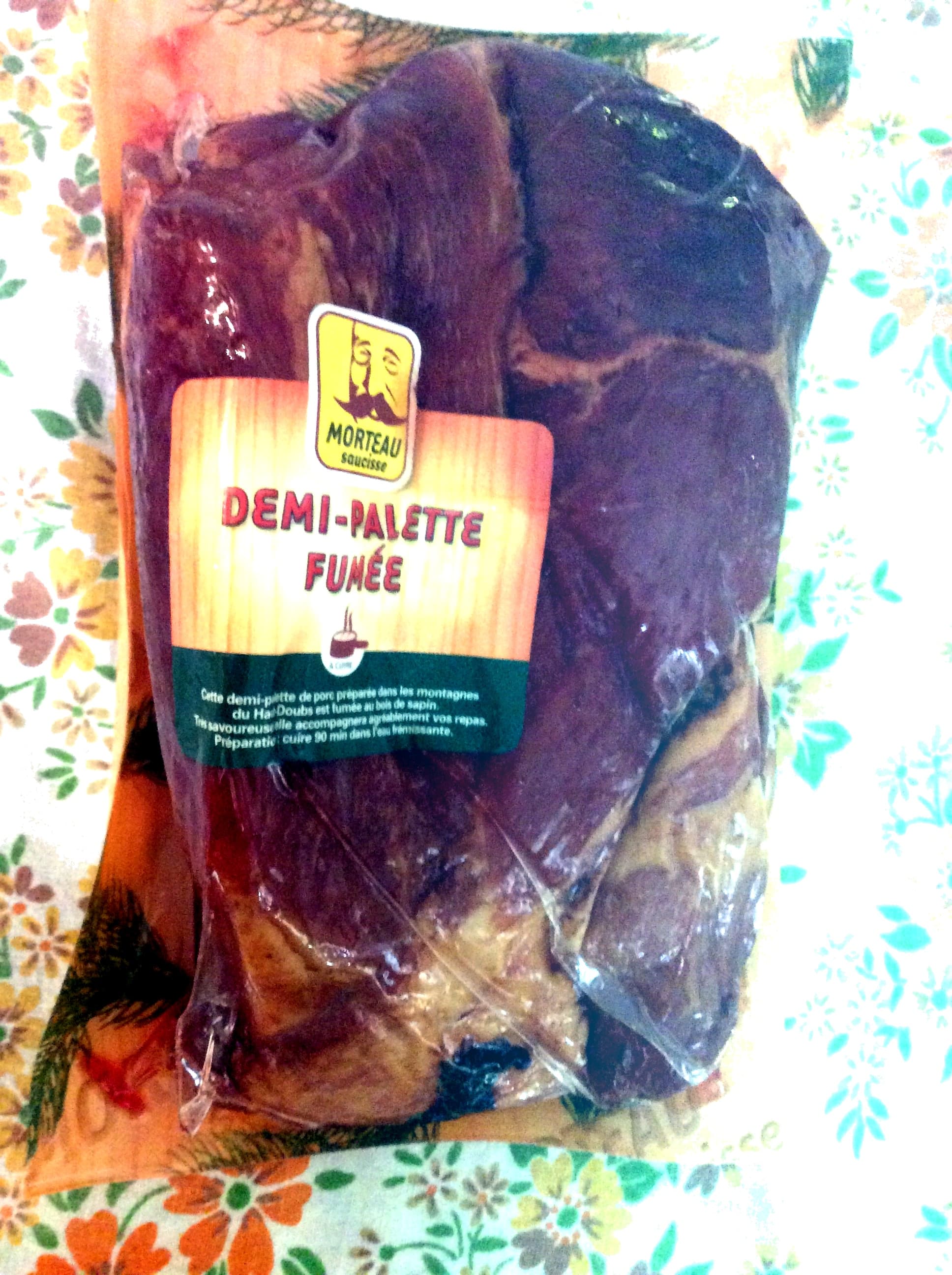 Morteau saucisse SAS 1/2 palette fumée à cuire - Morteau packshot