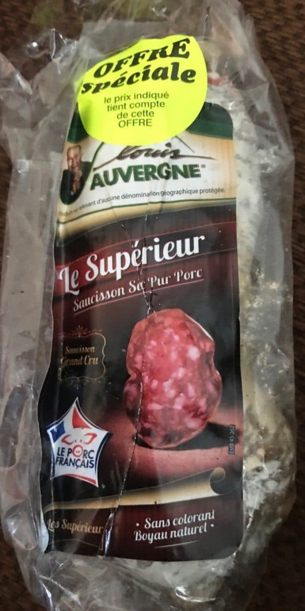 Open Food Facts Saucisson packshot