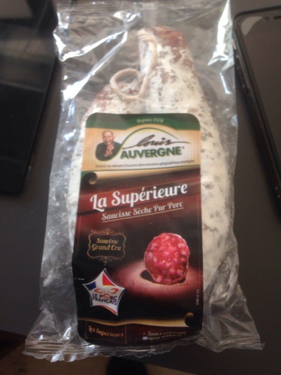 Louis Auvergne La superieure saucisse sèche pur porc packshot