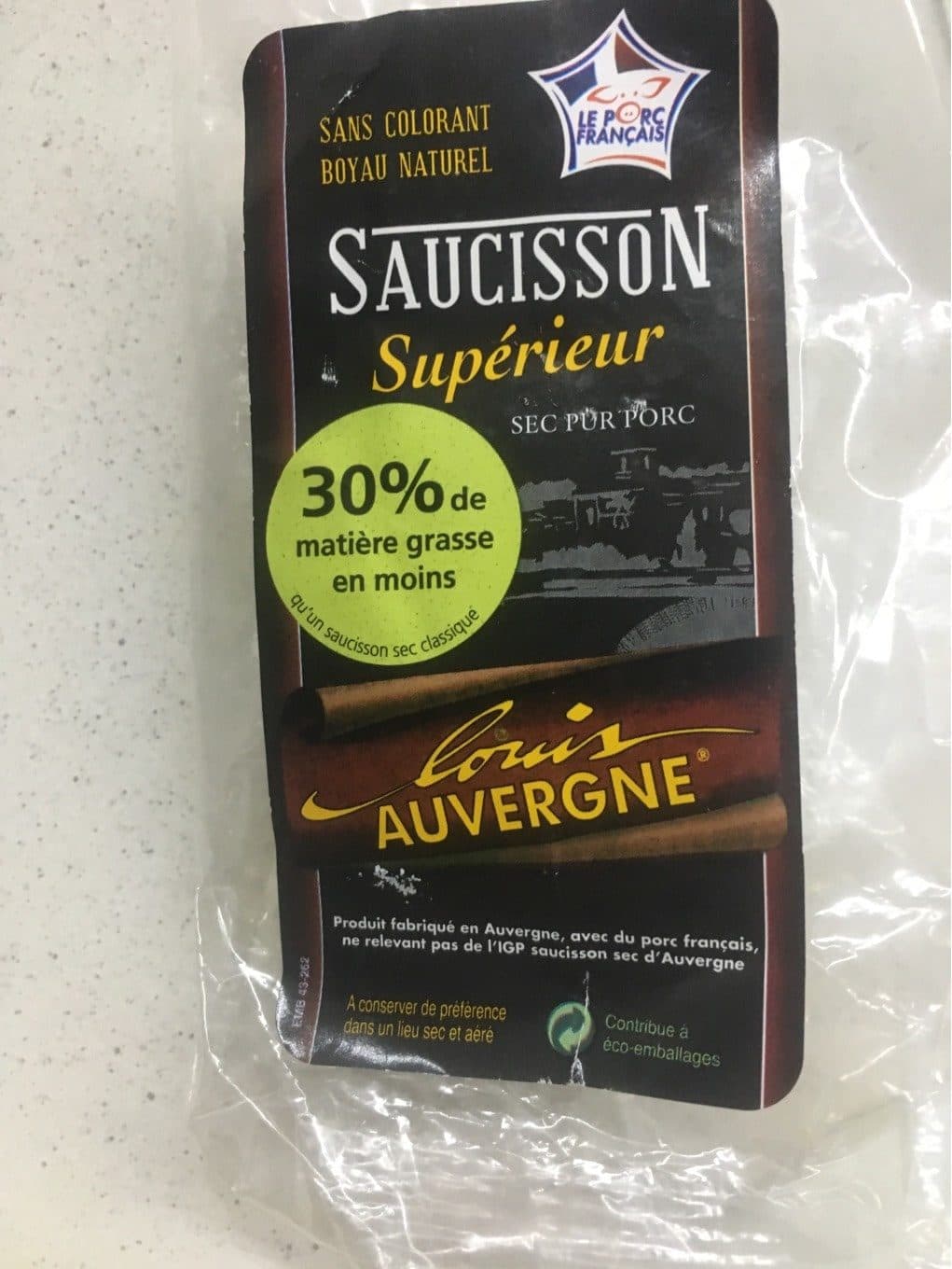 Louis Auvergne Saucisson supérieur packshot