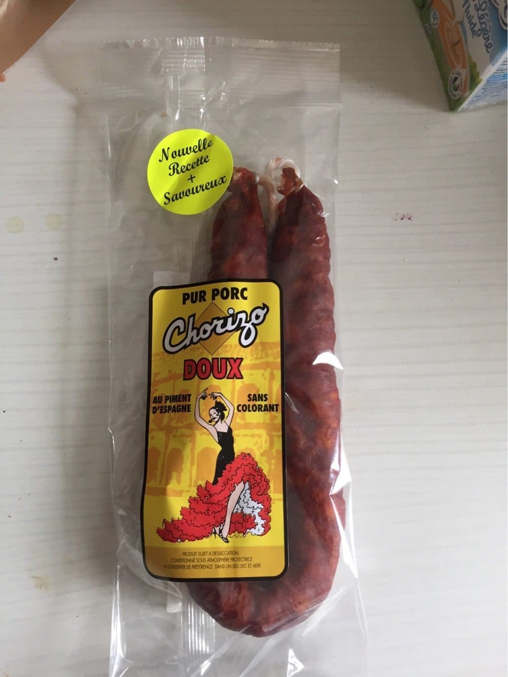 Chorizo Chorizo doux packshot