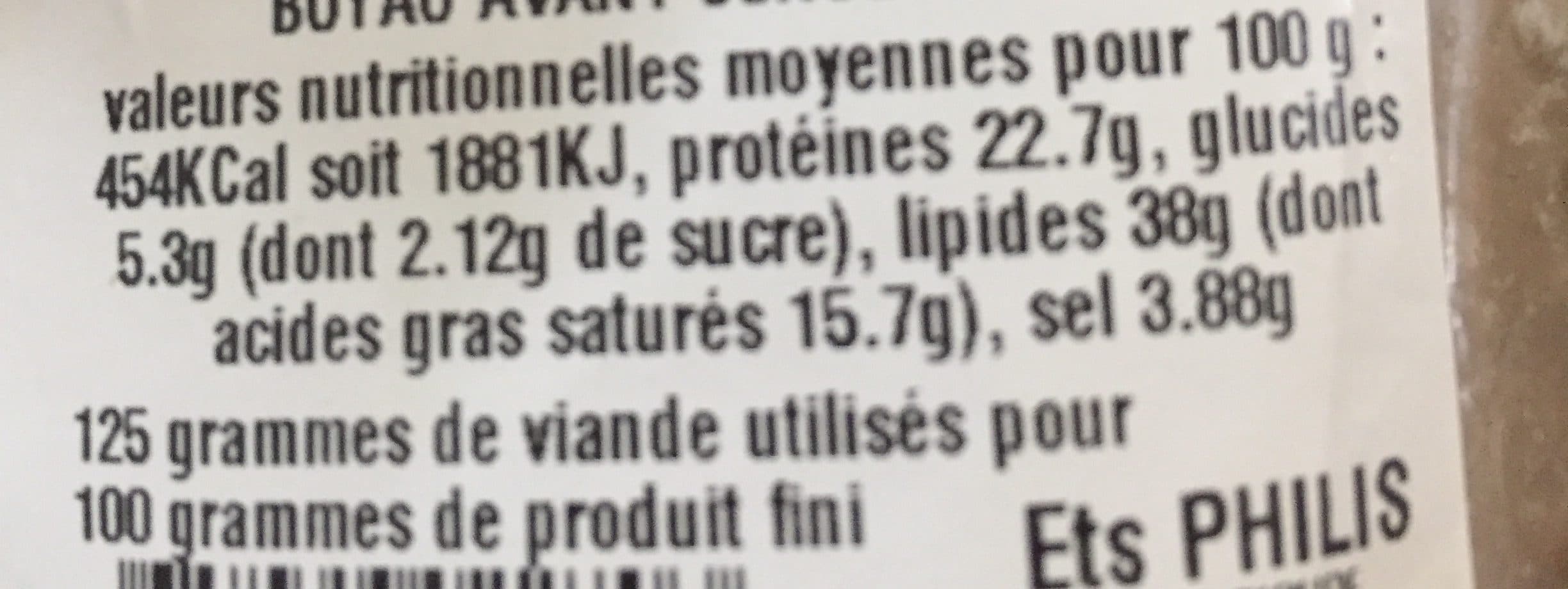 grand loup Saucisson pur porc packshot