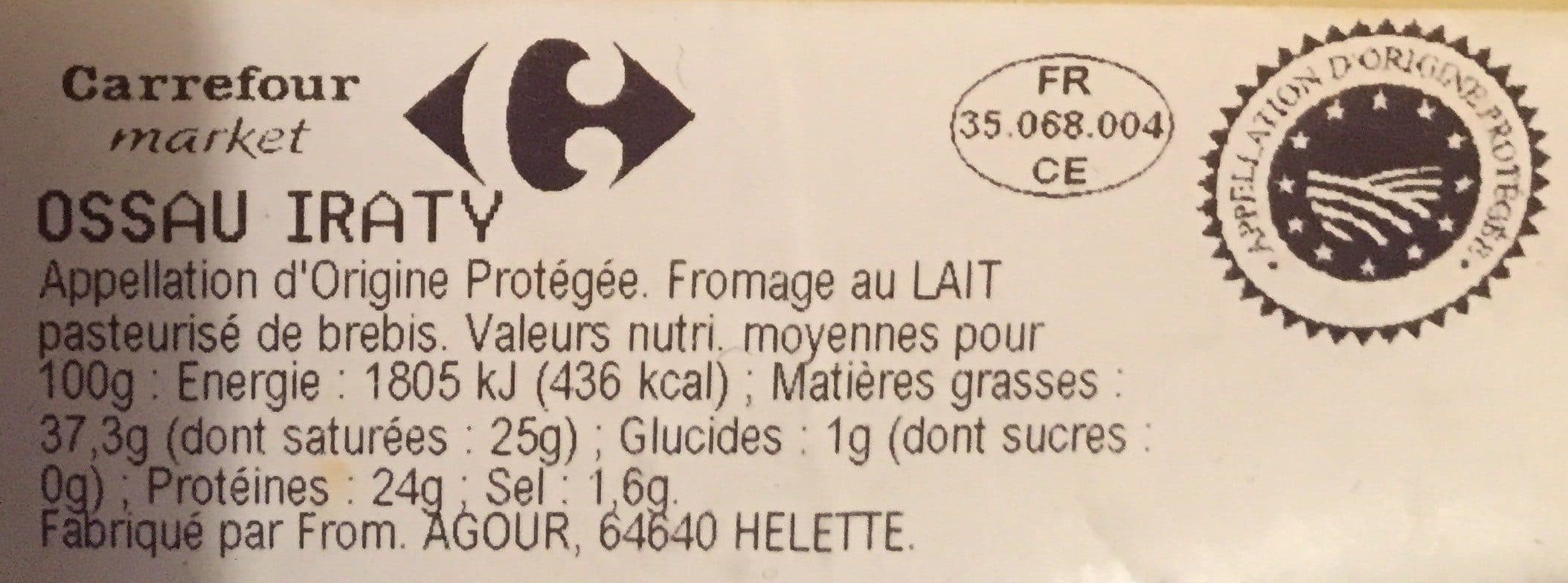 Open Food Facts Ossau Iraty packshot