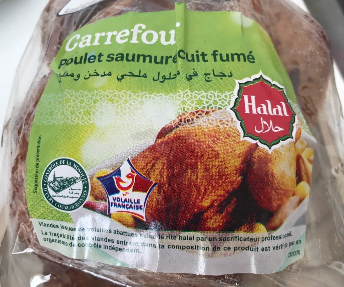 Open Food Facts Poulet saumur cuit fumé packshot