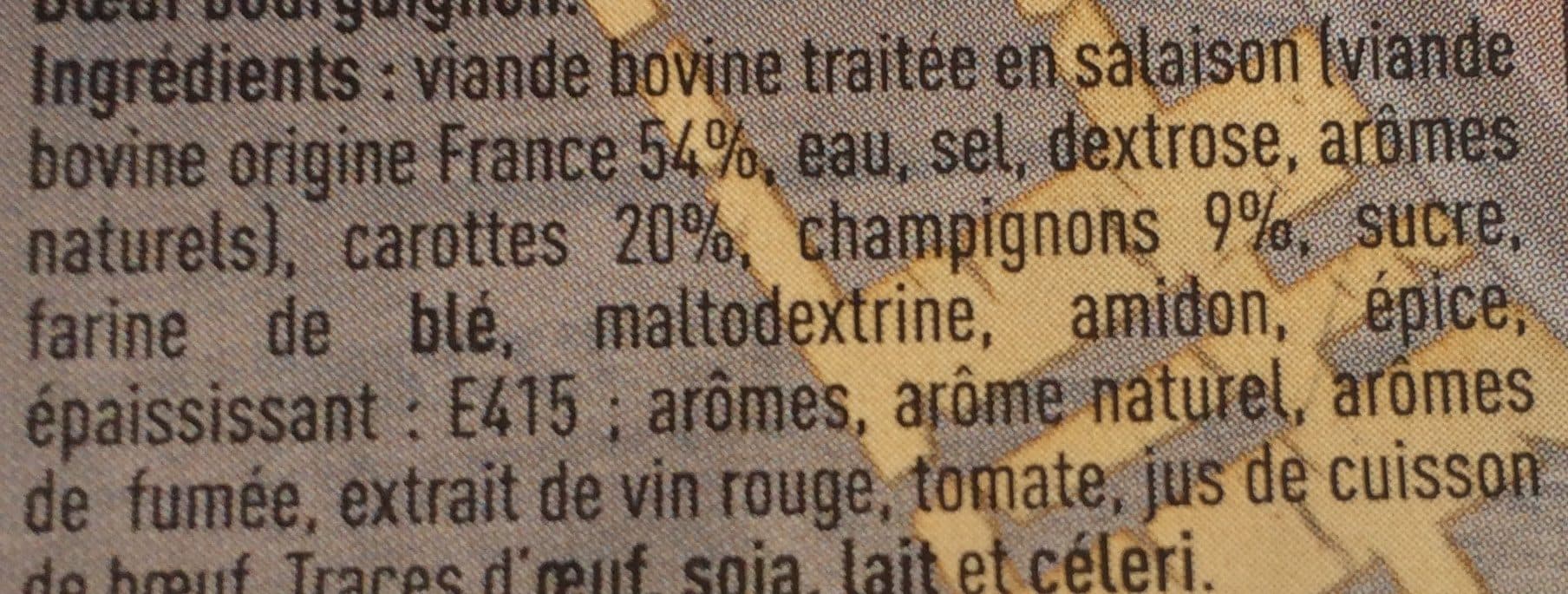 Tendre & Plus Boeuf Bourguignon packshot