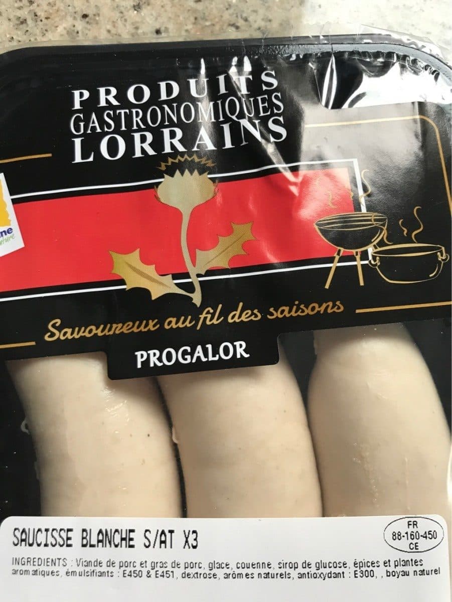 Open Food Facts Saucisse blanche packshot