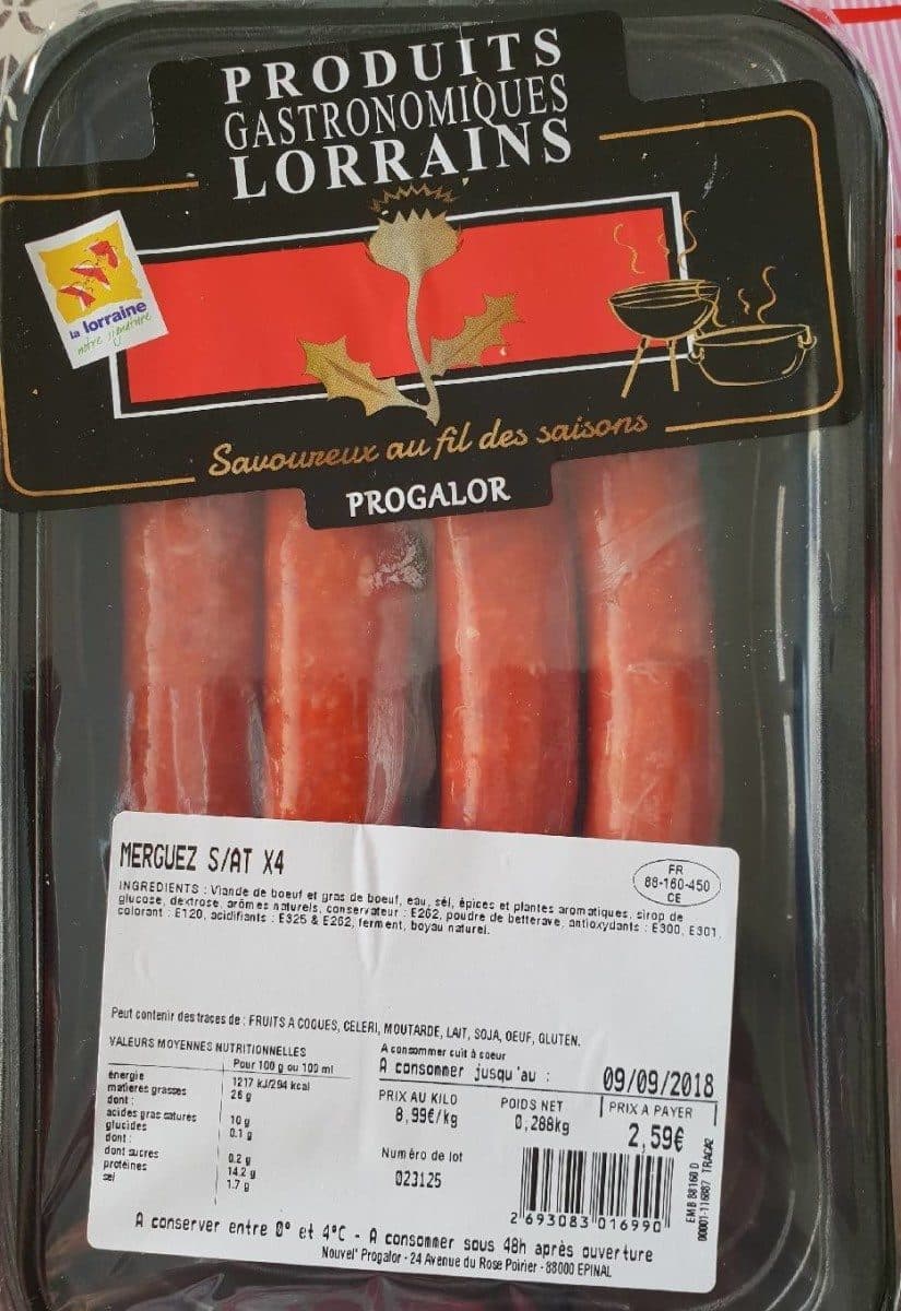 Open Food Facts Merguez packshot