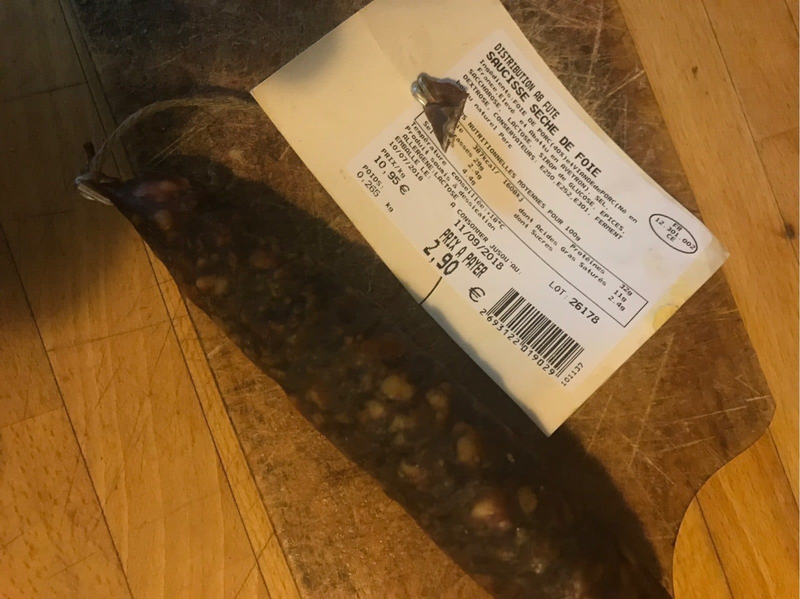 Open Food Facts Saucisse de foie packshot