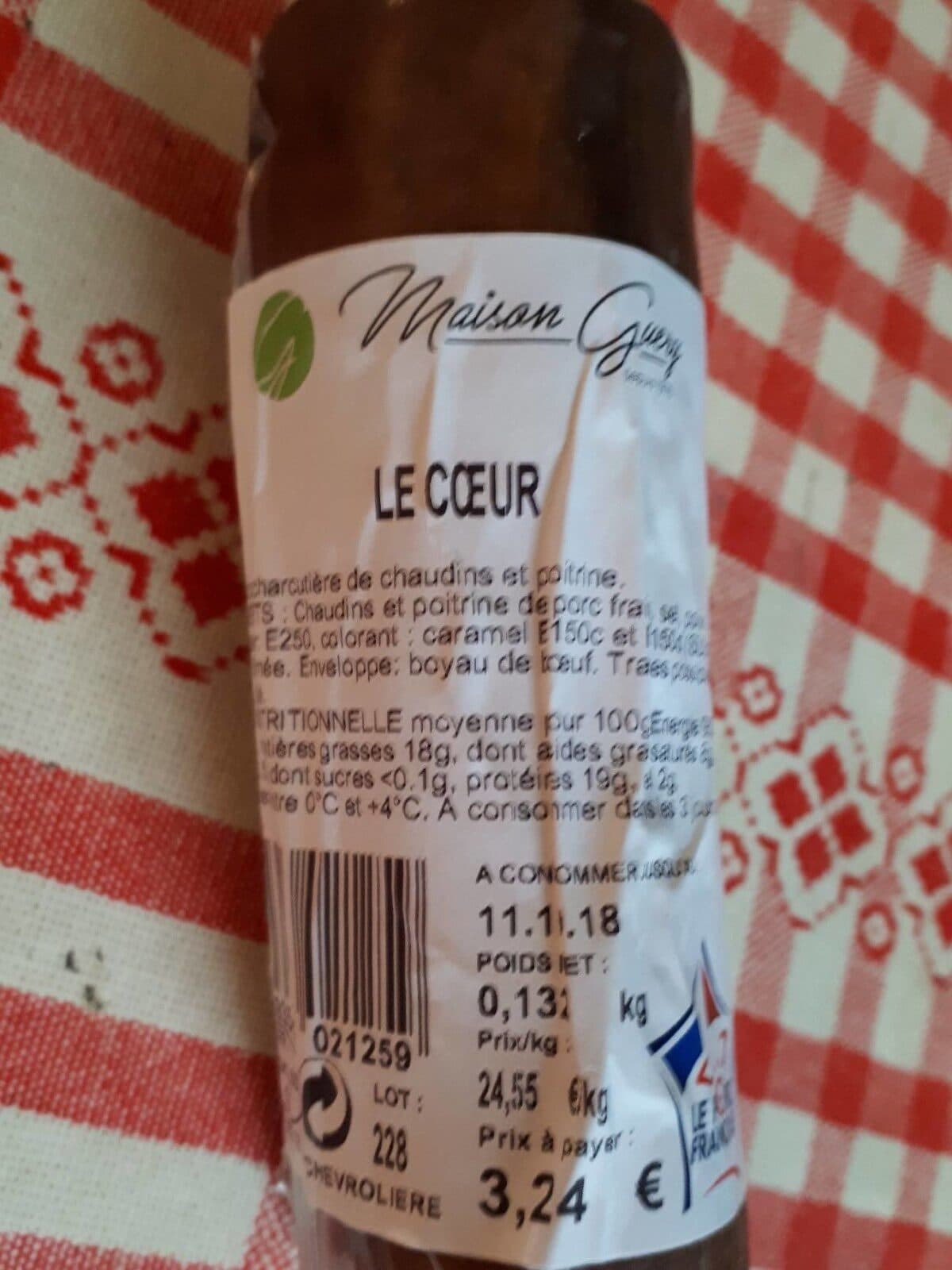 Open Food Facts Le coeur packshot