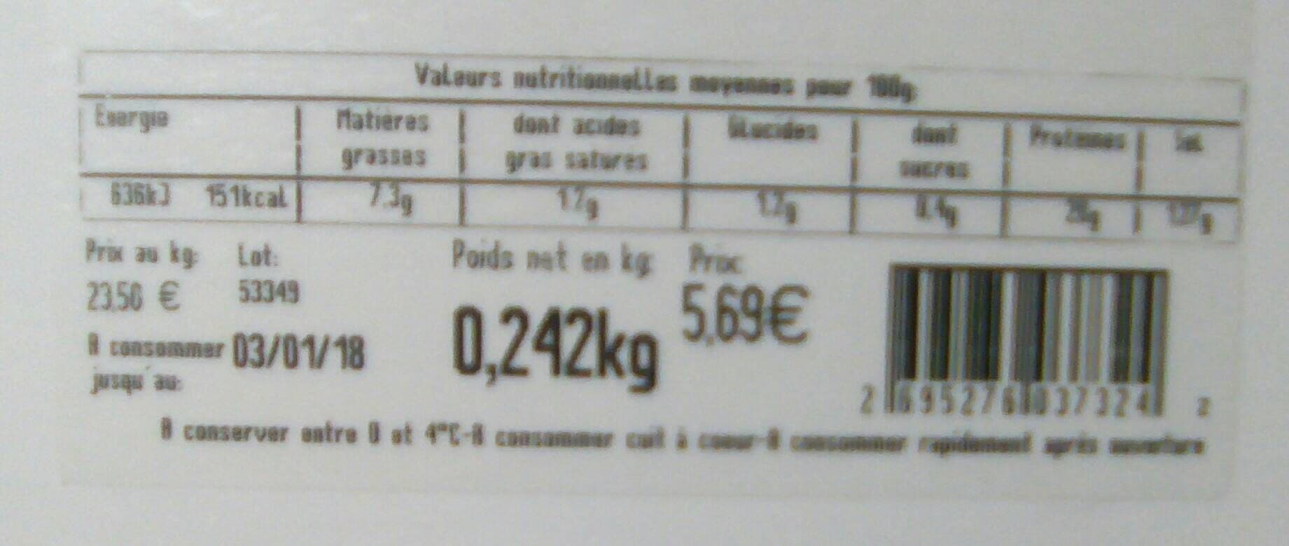 Maître Jacques 2 pavés de zèbre aux 3 épices packshot