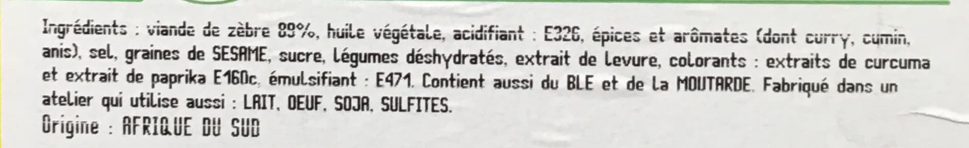 Maître Jacques 2 pavés de zèbre aux 3 épices packshot