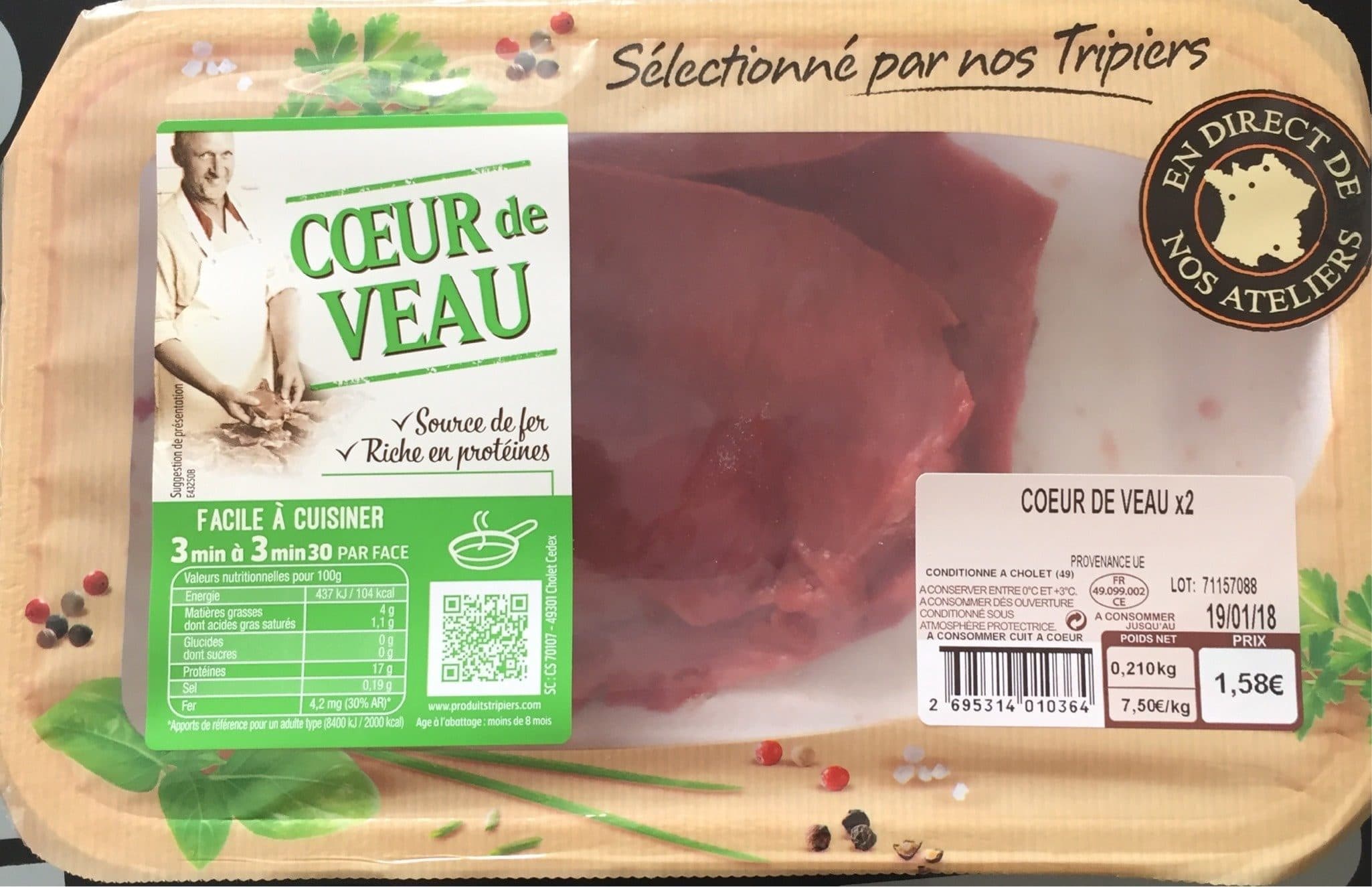 En Direct De Nos Ateliers Coeur de veau packshot