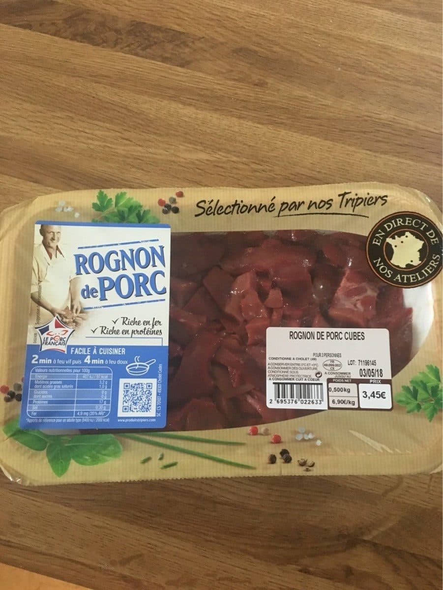 Open Food Facts Rognon de porc packshot