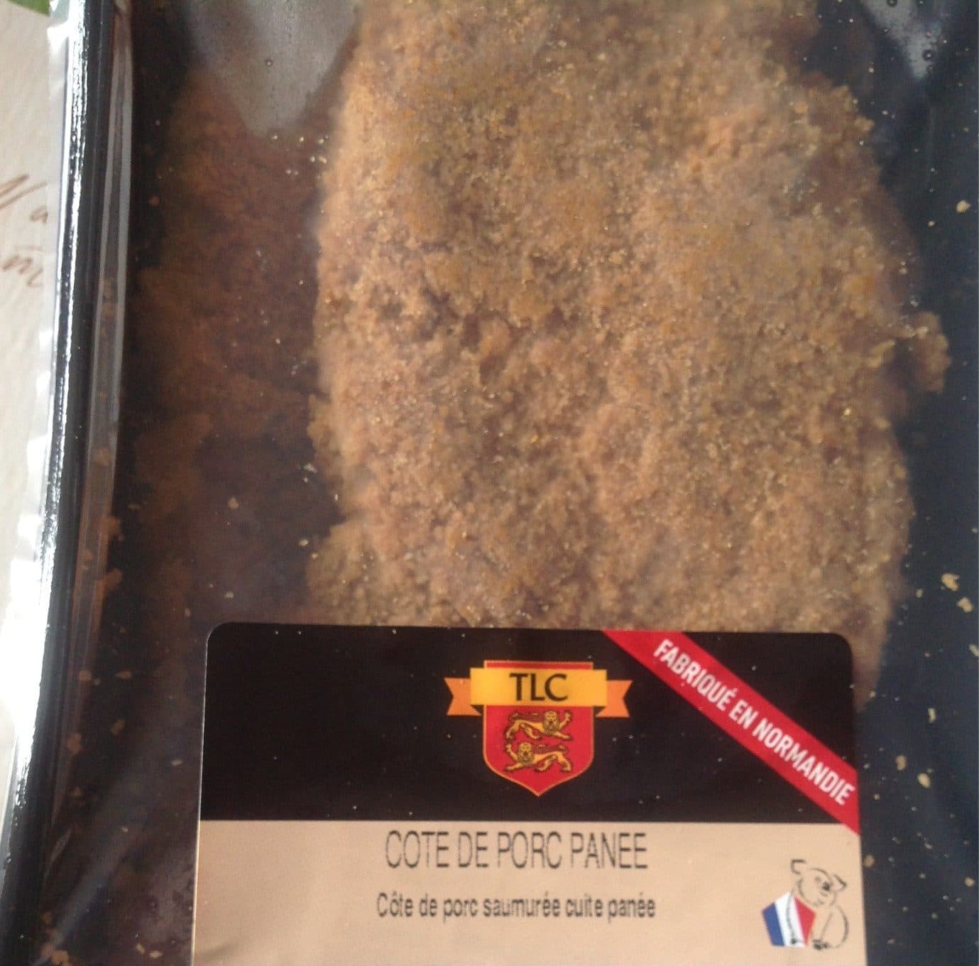 TLC Cote de porc saumurée cuite panée packshot