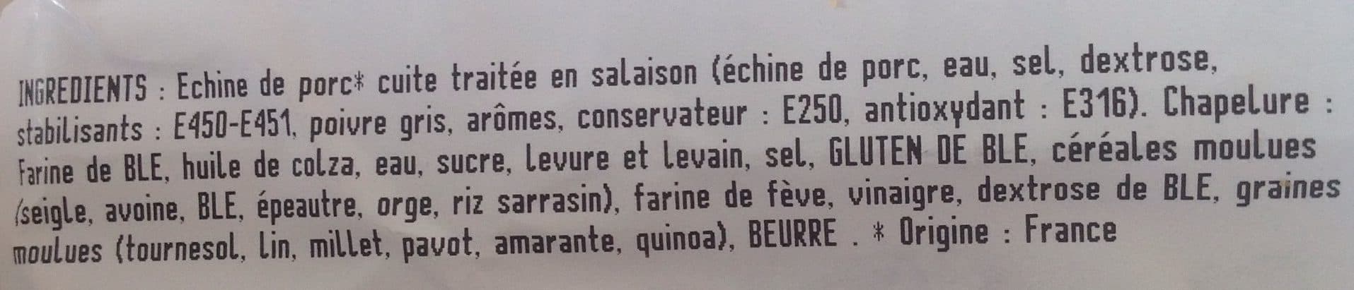 TLC Cote de porc saumurée cuite panée packshot