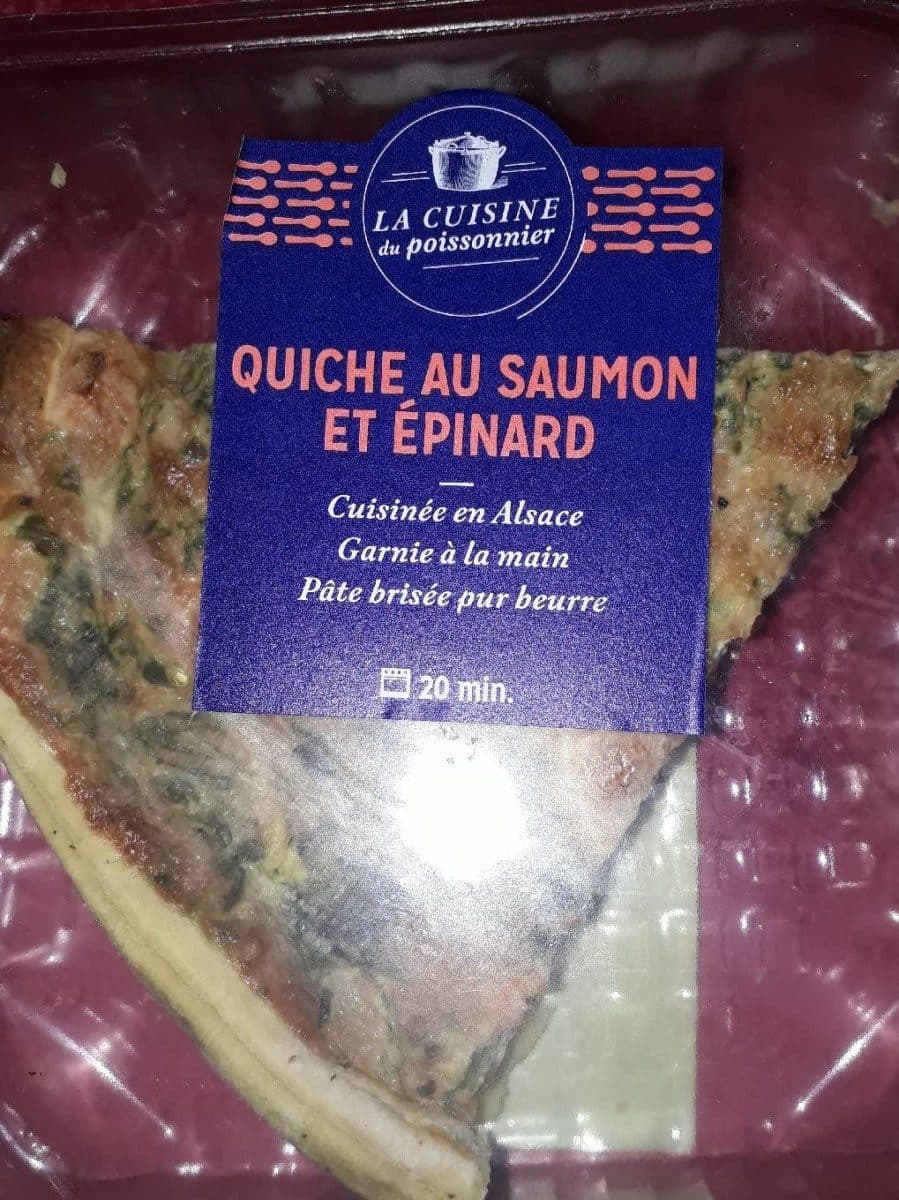La Cuisine du Poissonnier Quiche au saumon épinard packshot