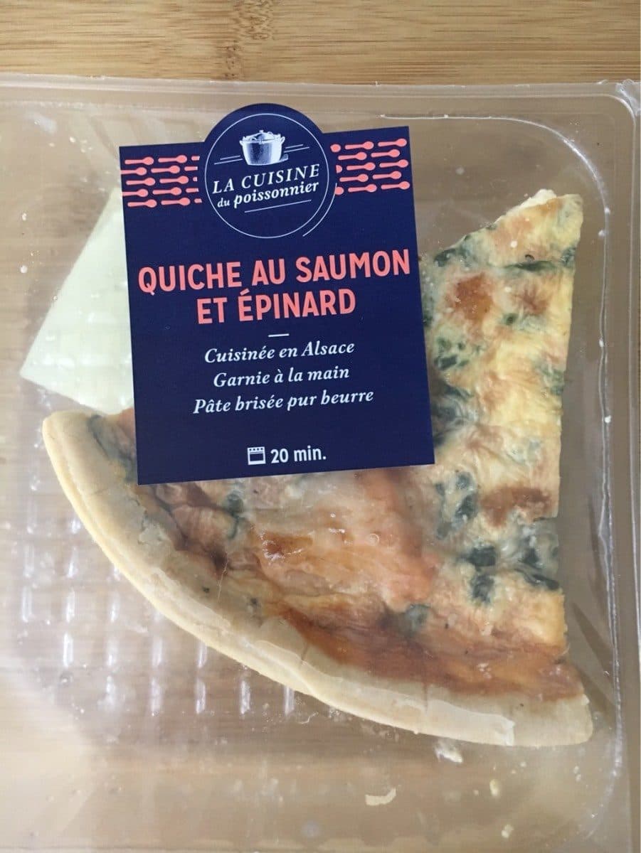 La Cuisine du Poissonnier Quiche au saumon et epinard packshot