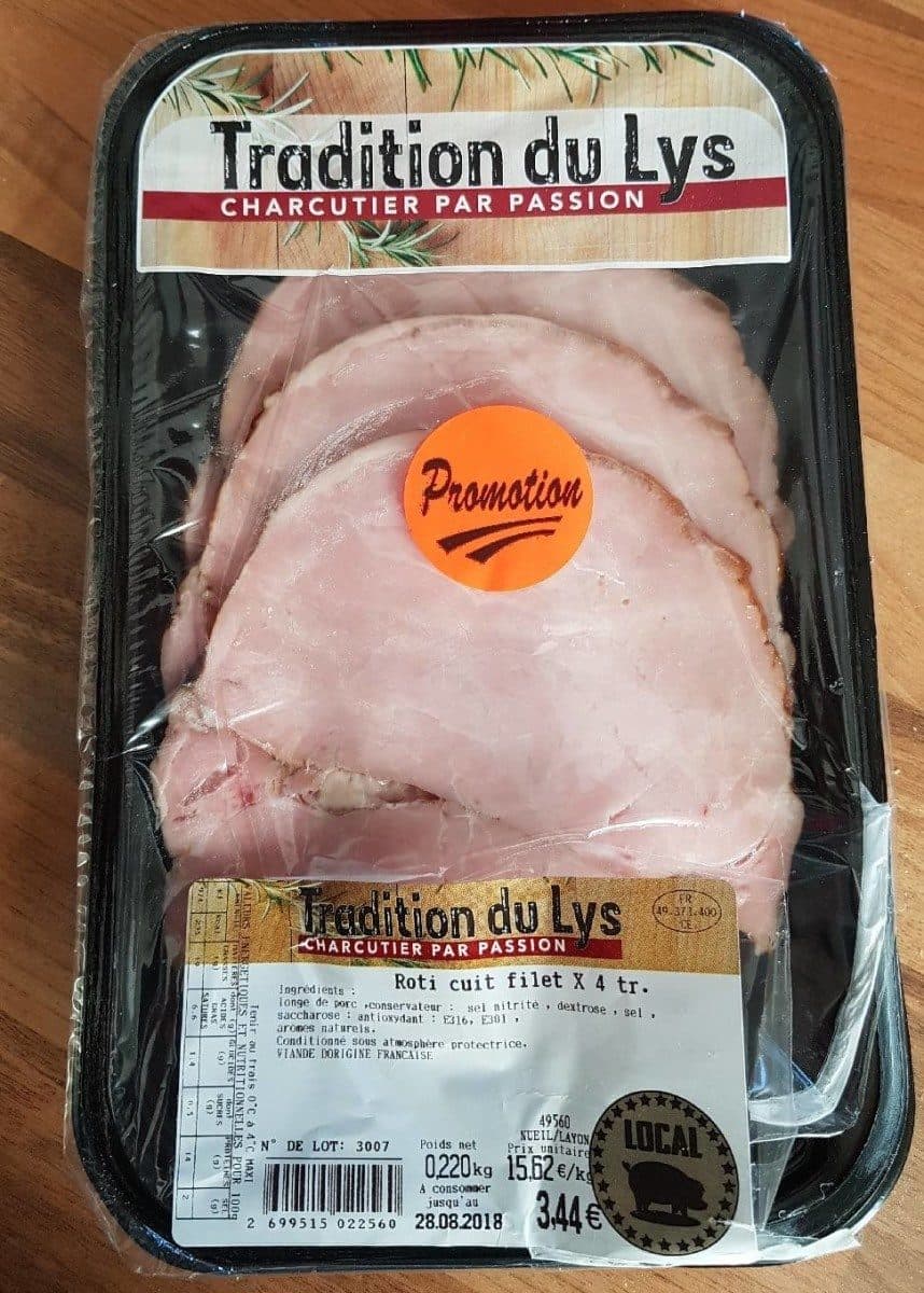 Open Food Facts Rôti cuit filet x 4 rr packshot