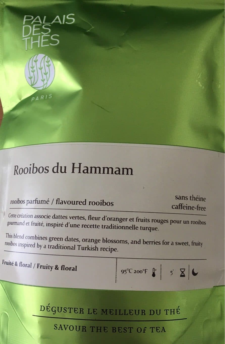 Palais des thés Rooibos du Hammam packshot