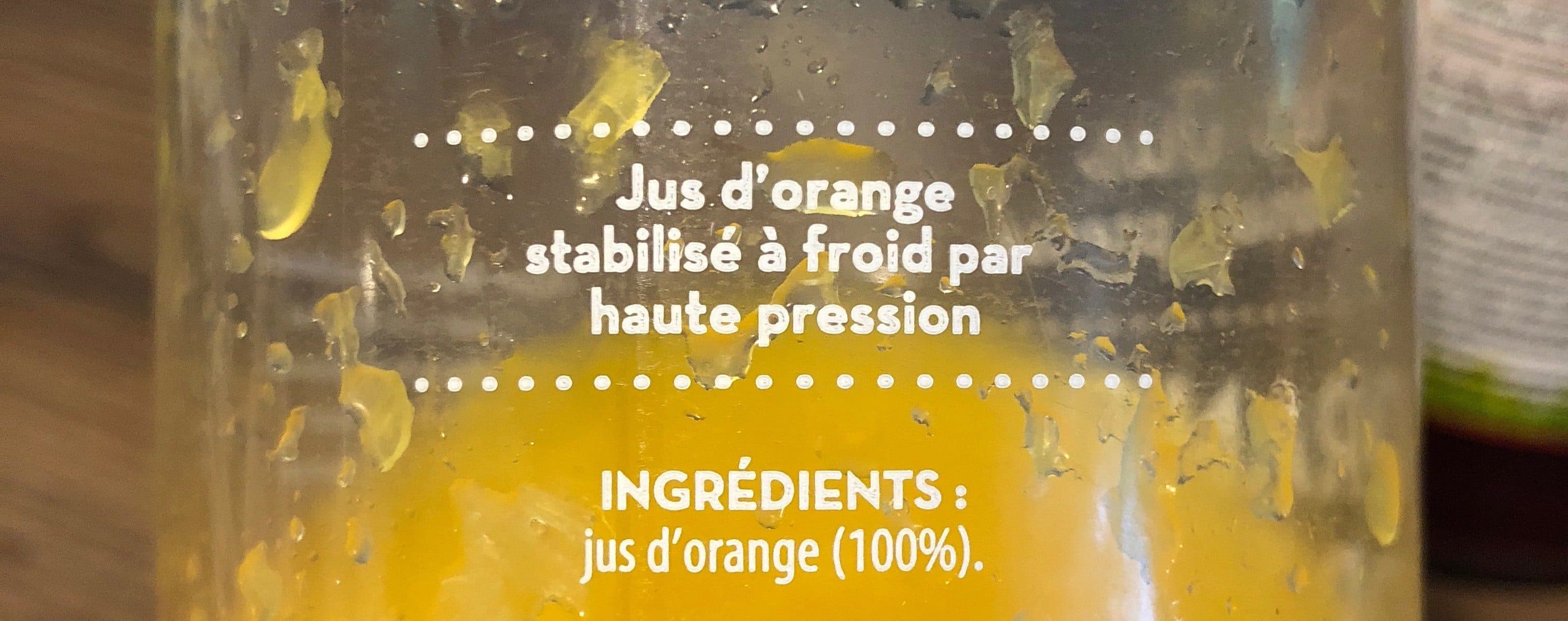Open Food Facts Pur jus d'orange fraîchement pressé packshot