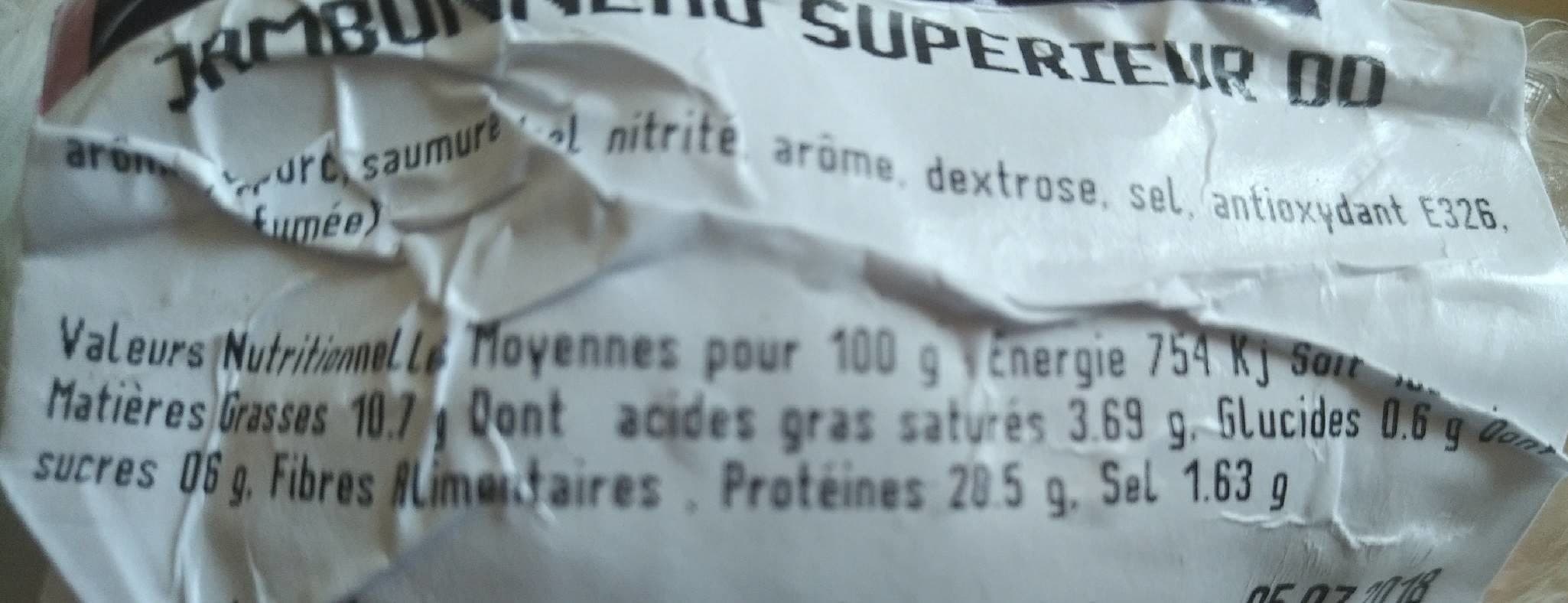 Open Food Facts Jambonneau Superieur packshot