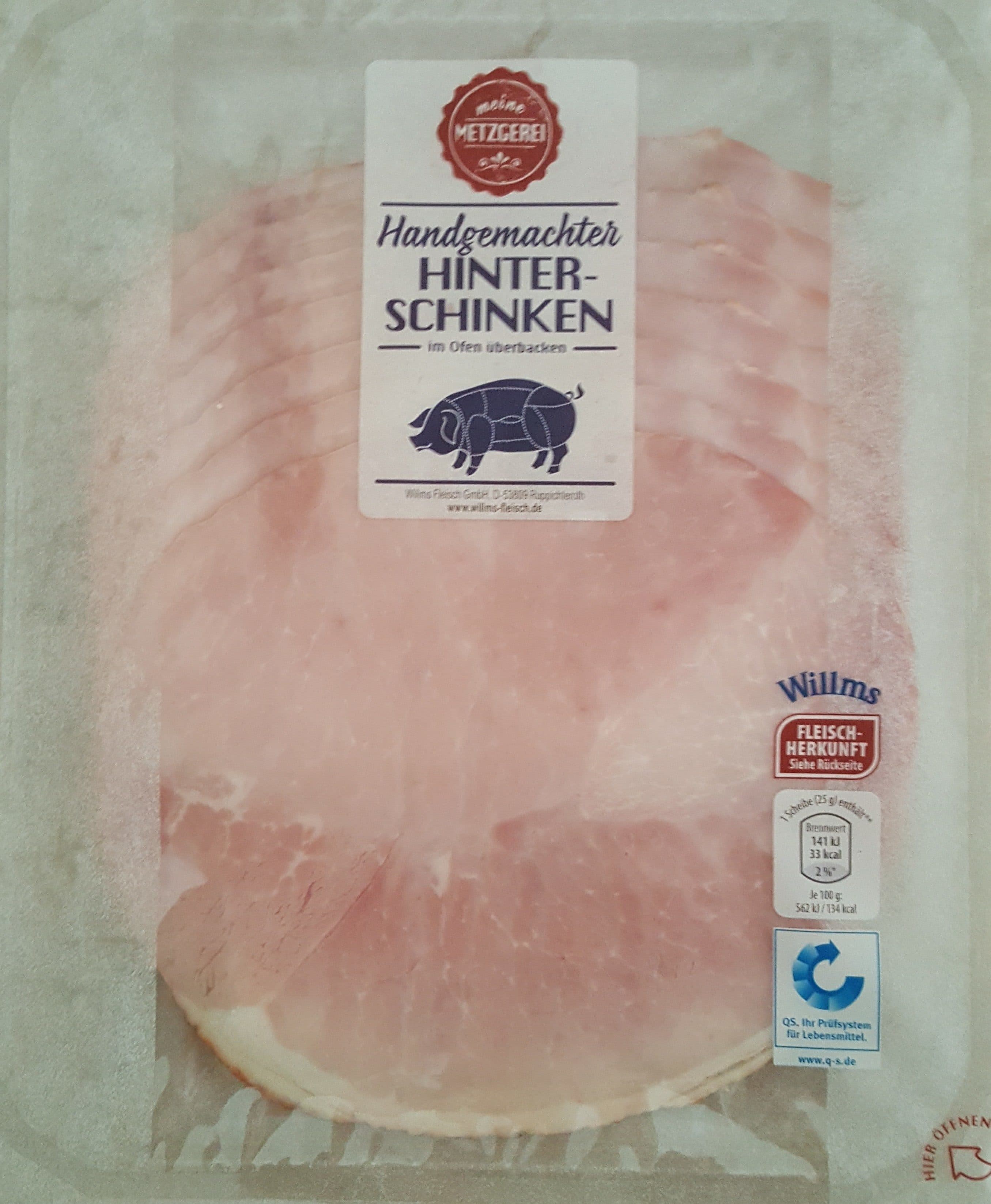 Willms handgemachter Hinterschinken packshot