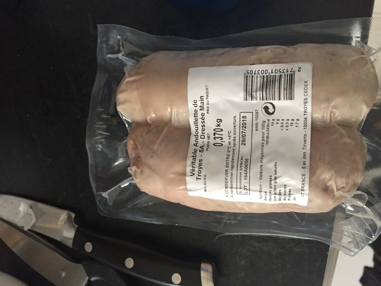 Open Food Facts Andouillettes de troyes packshot