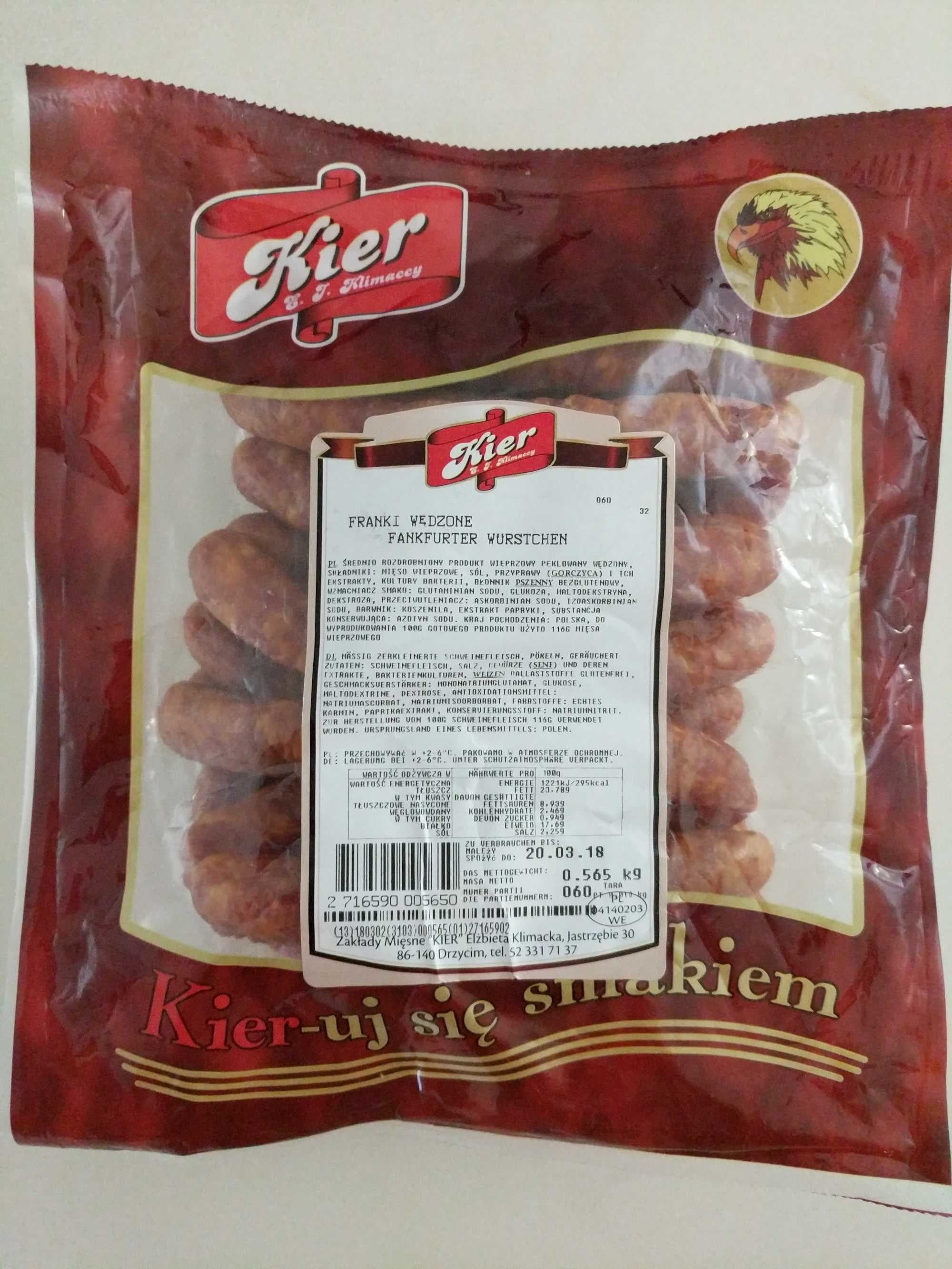 Kier Frankfurter Würstchen packshot