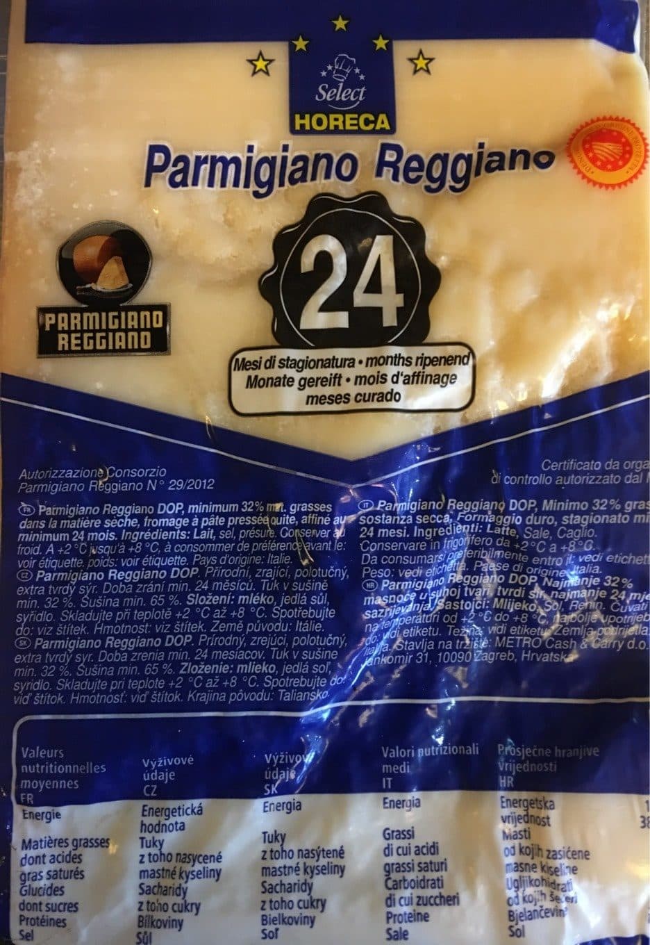 Horeca Select Parmigiano Reggiano packshot