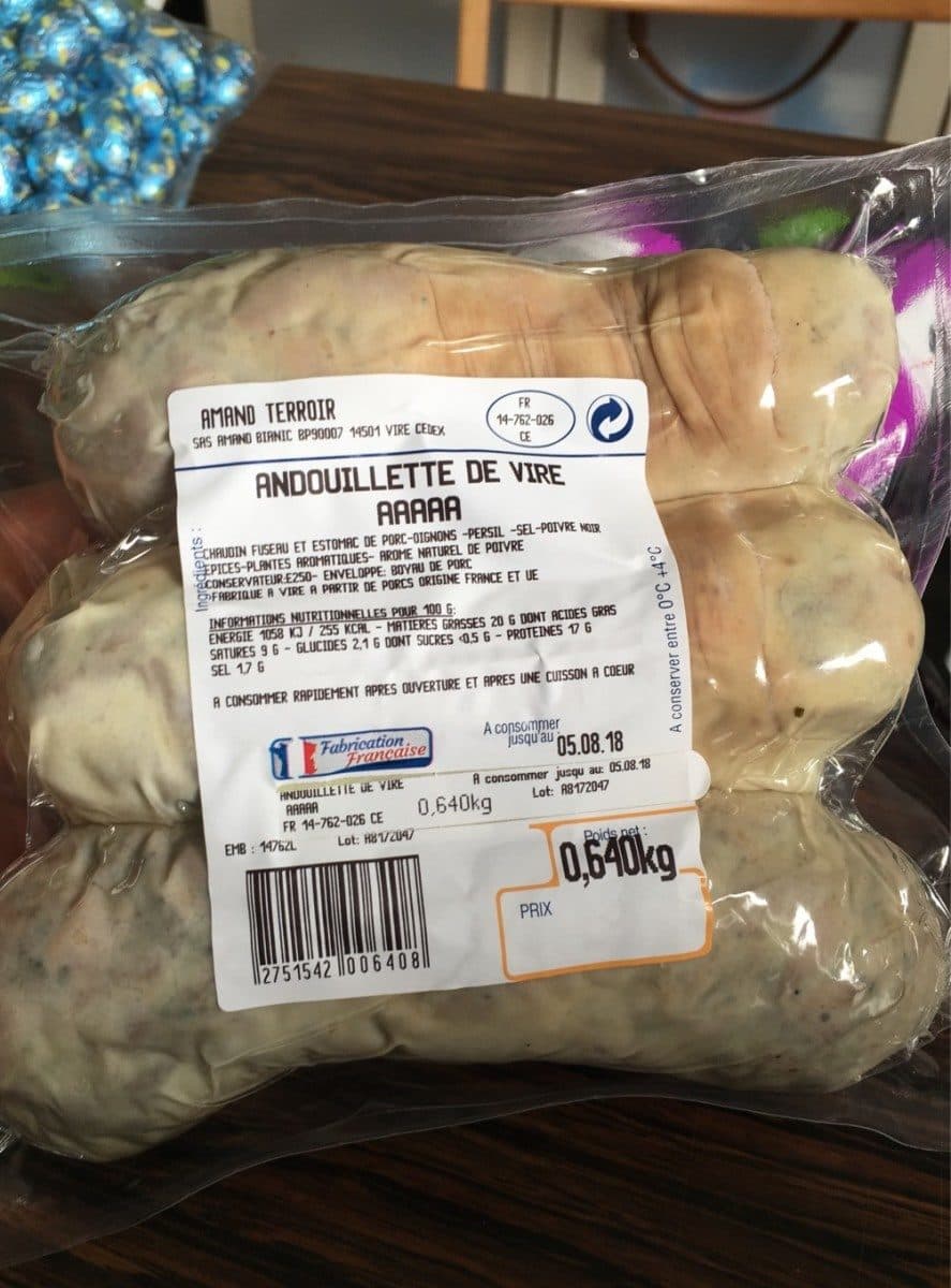 Open Food Facts Andouillette de Vire packshot