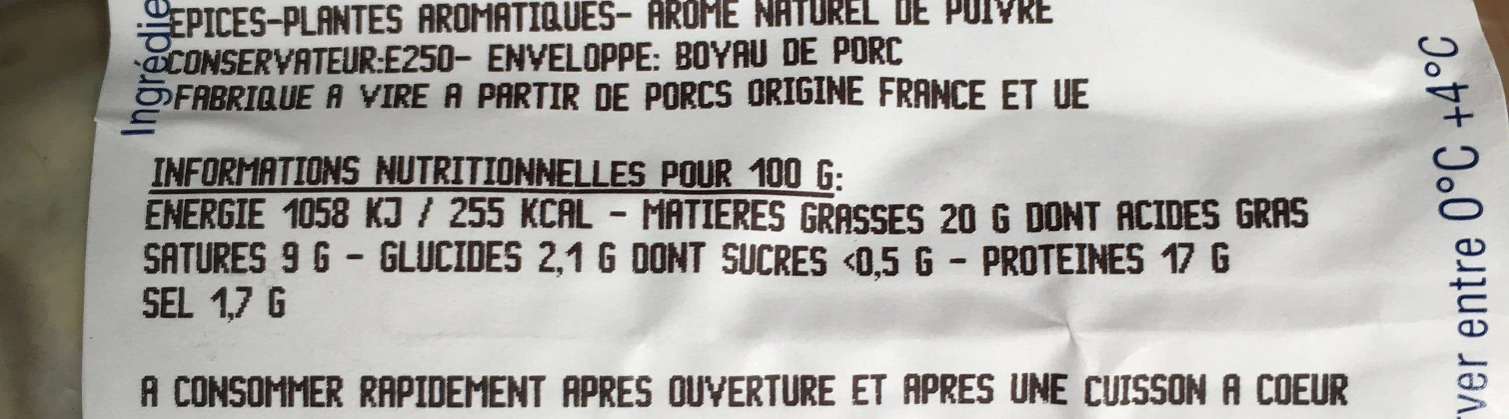 Open Food Facts Andouillette de Vire packshot