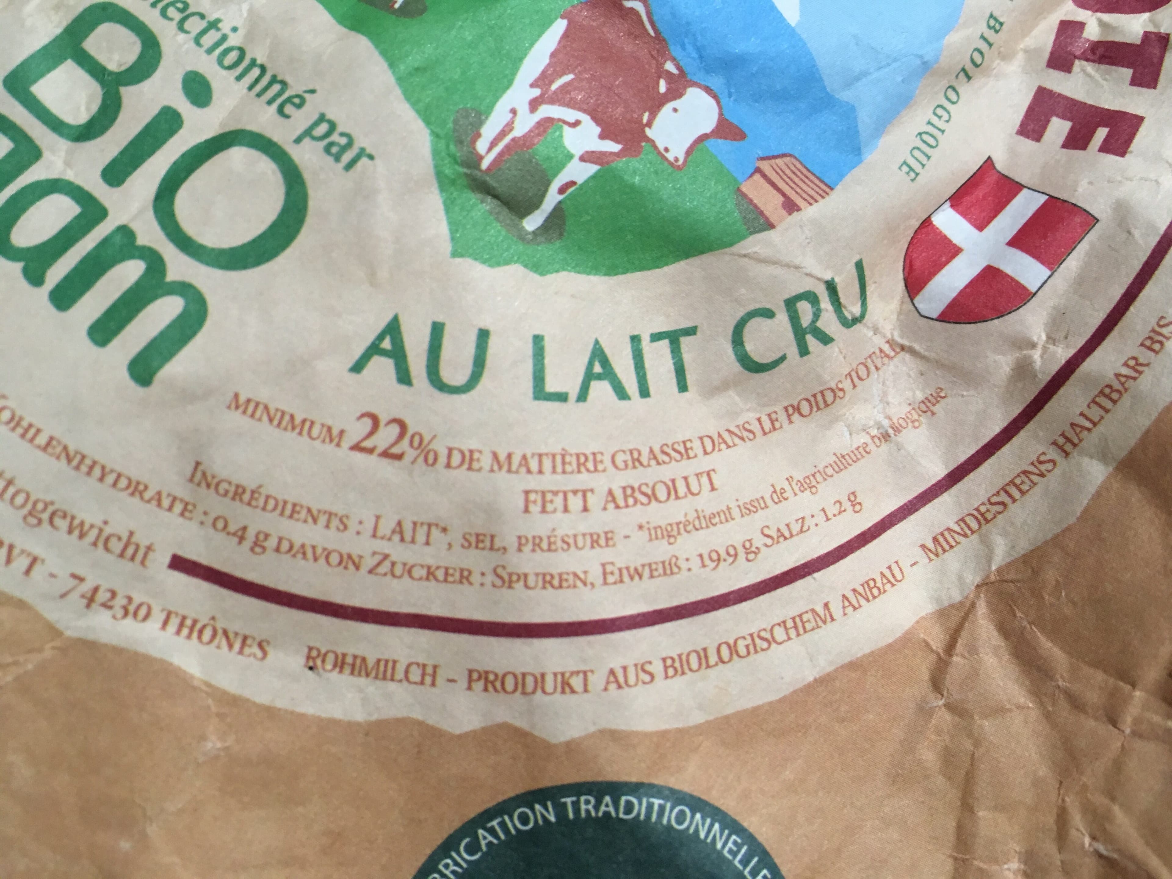 BIOGAM Reblochon de Savoie packshot