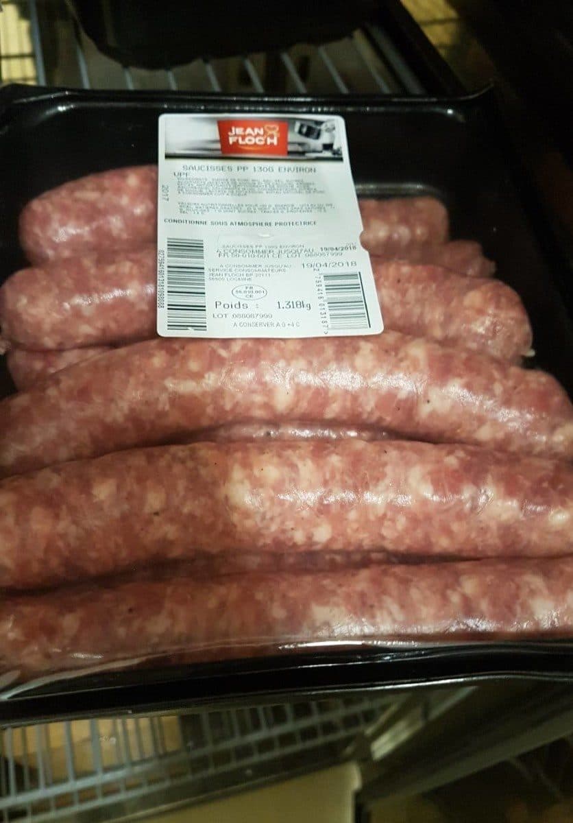Open Food Facts Saucisses PP 130g VPF packshot