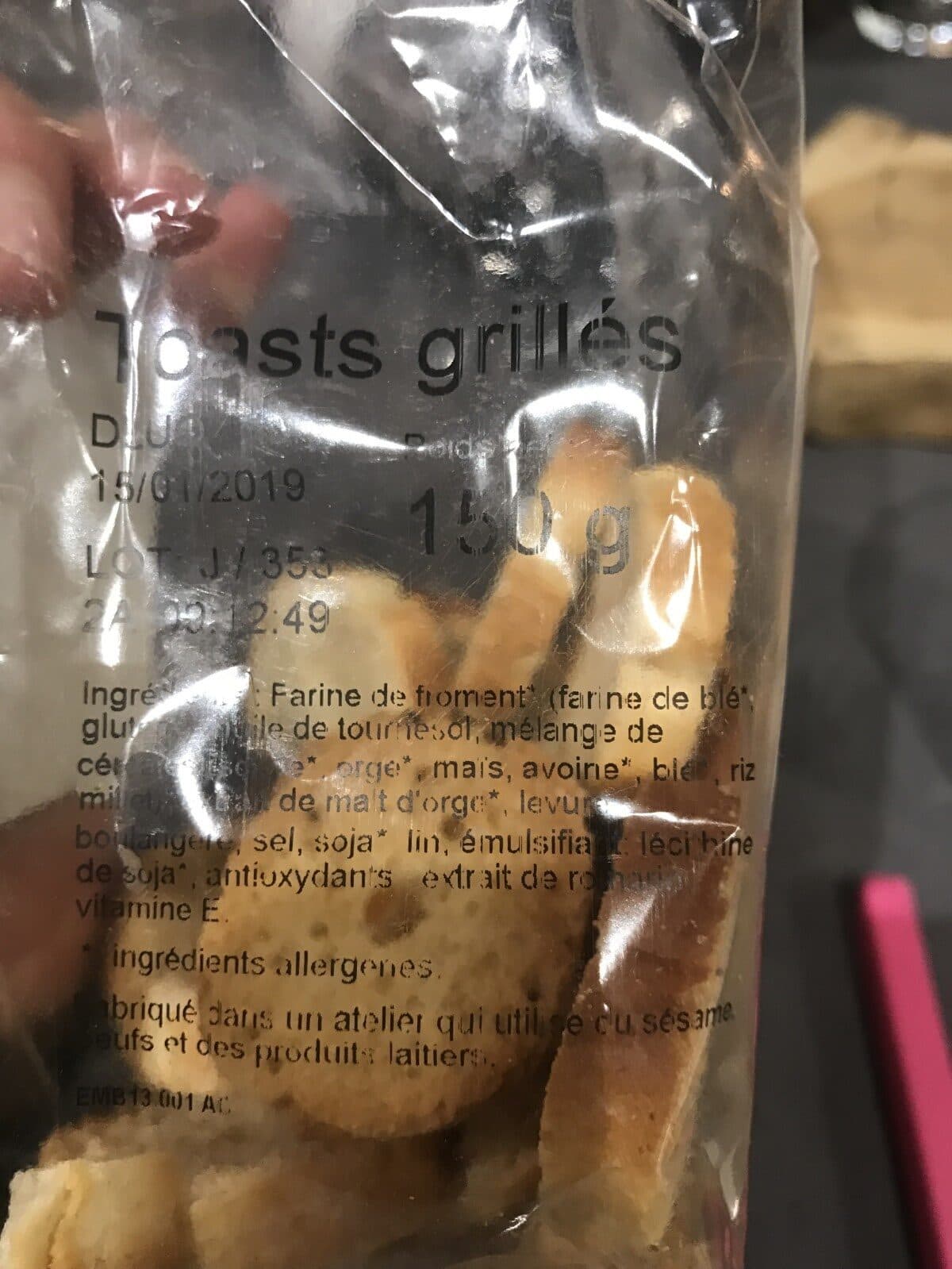 Open Food Facts Toasts grillés packshot