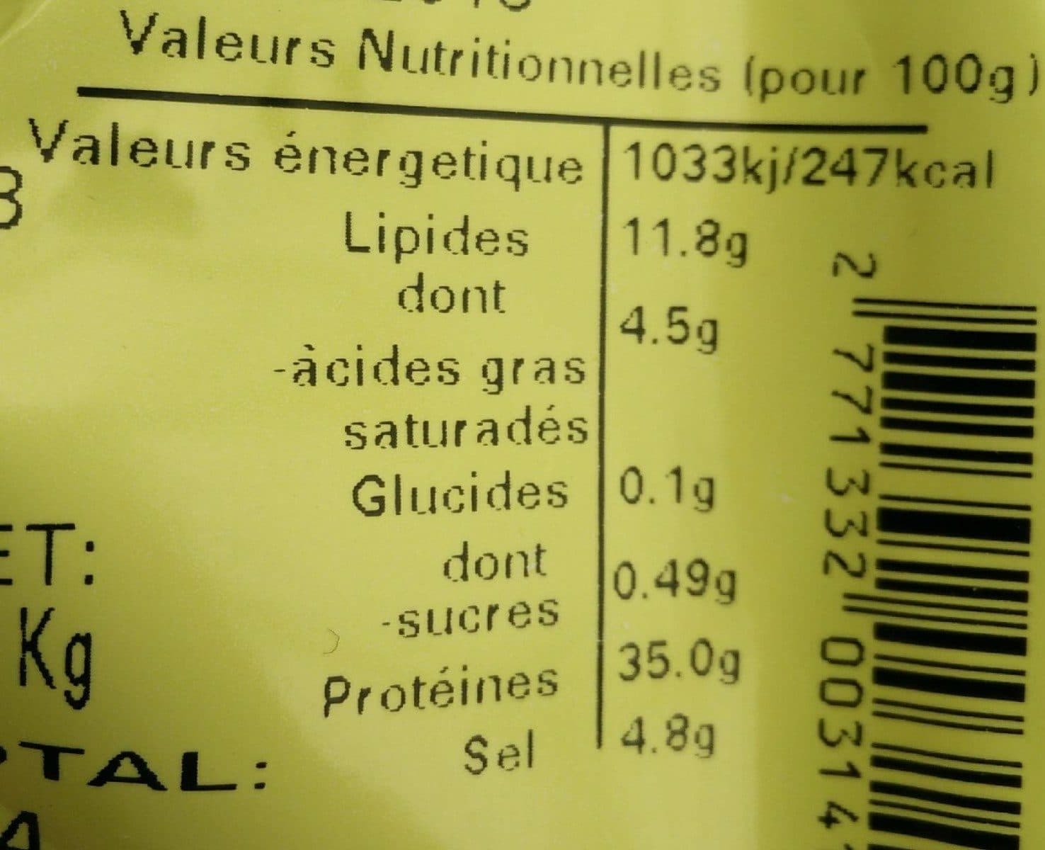 Open Food Facts Noix d'épaule packshot