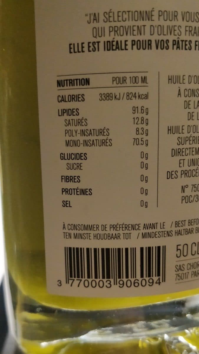 Open Food Facts Huile d'olive de kalamata packshot