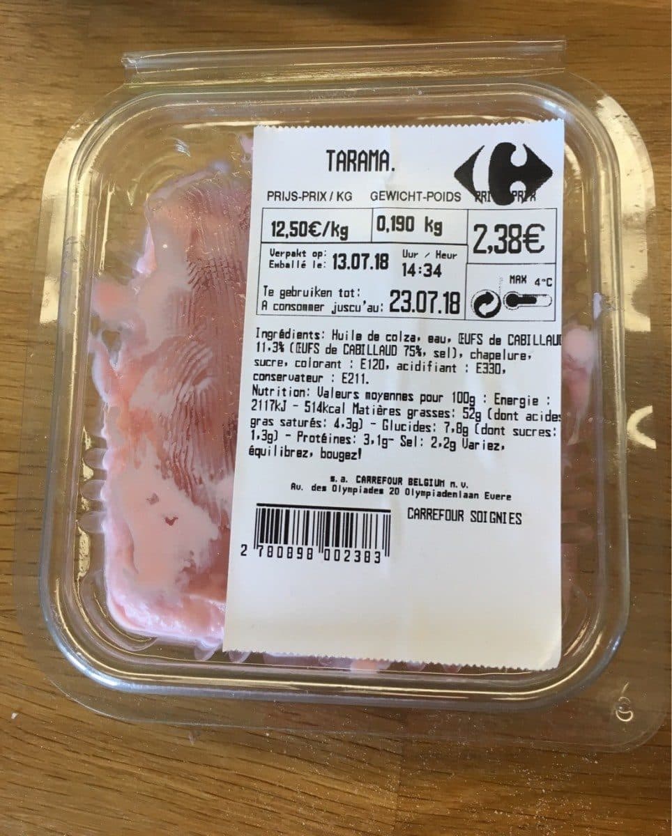 Open Food Facts Tarama packshot