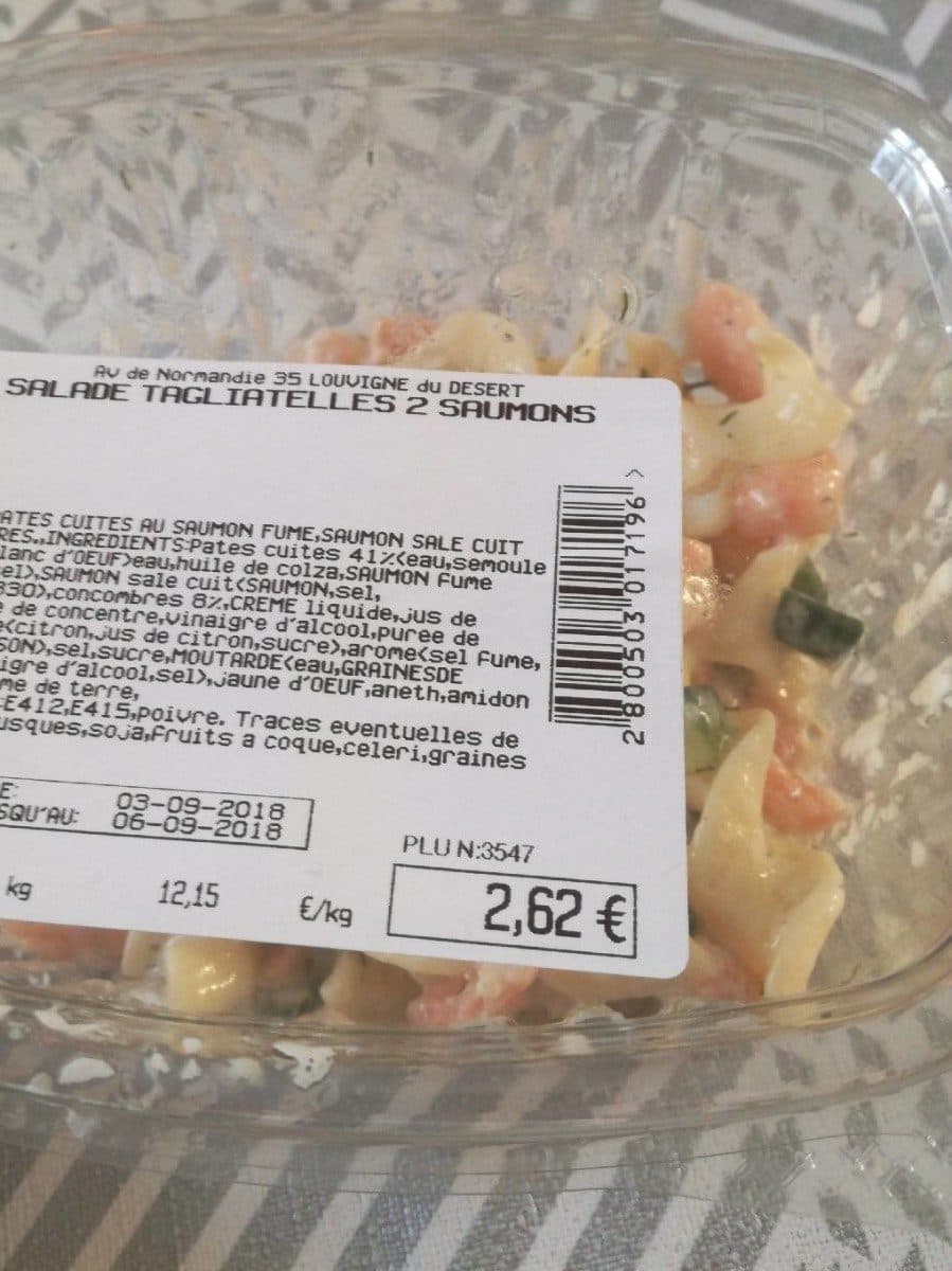 Open Food Facts Salade tagliatelles saumon packshot