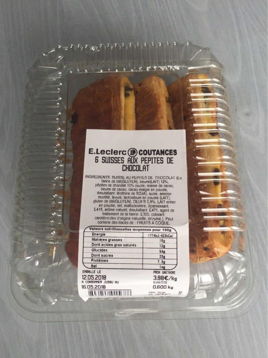 Open Food Facts 6 suisses aux pepites de chocolat packshot