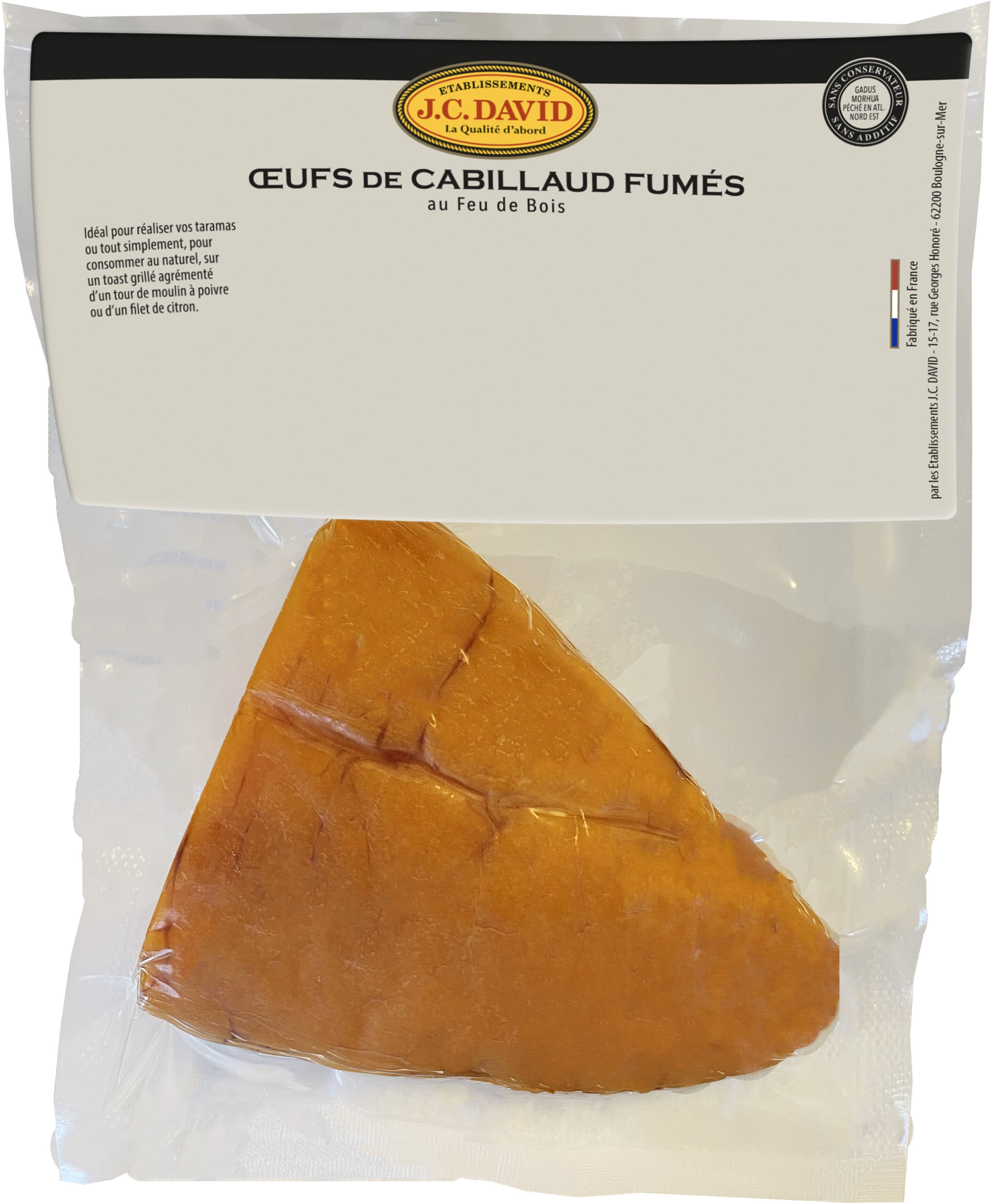 J.C.DAVID Oeufs de cabillaud fumés packshot