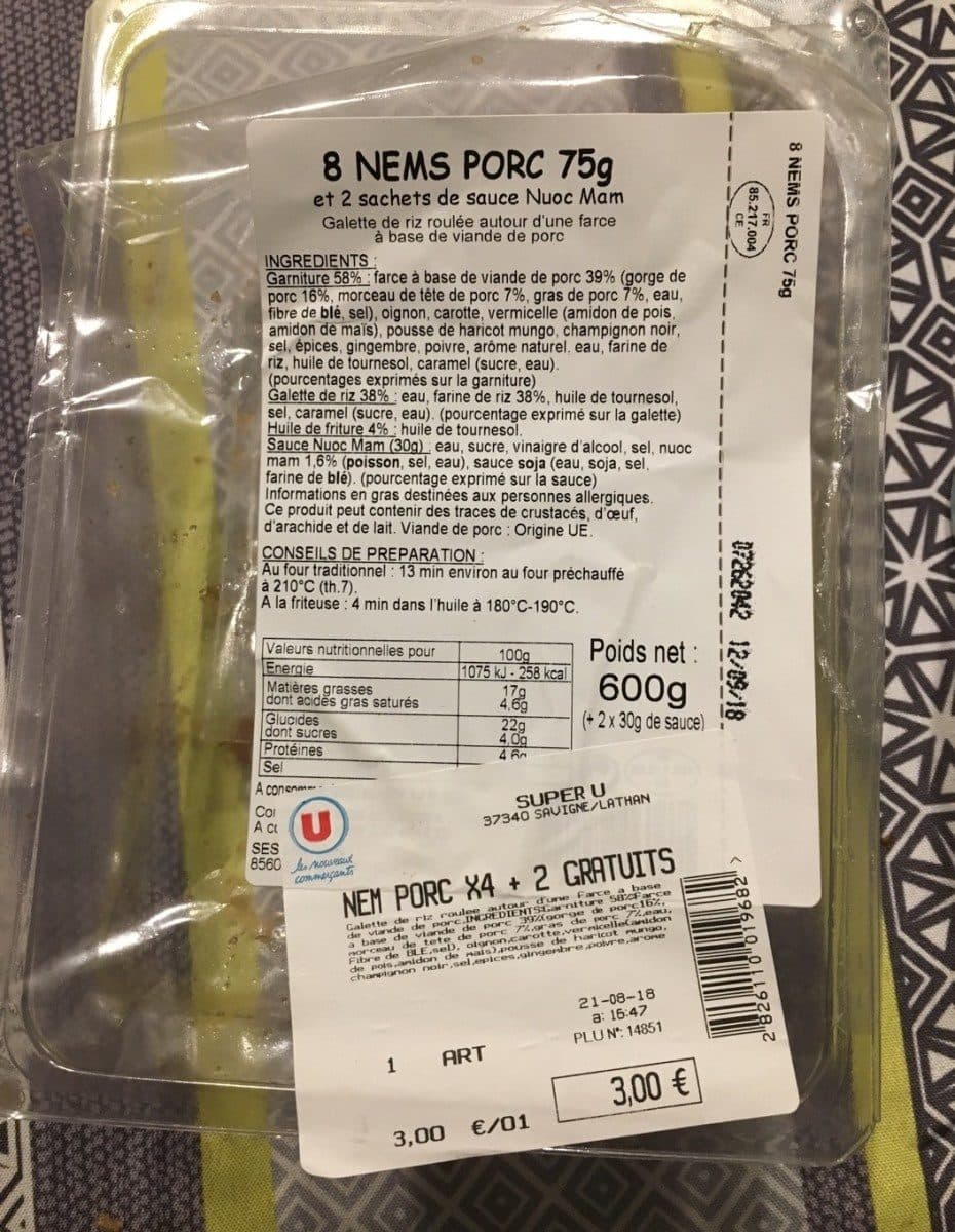 Open Food Facts Nems packshot