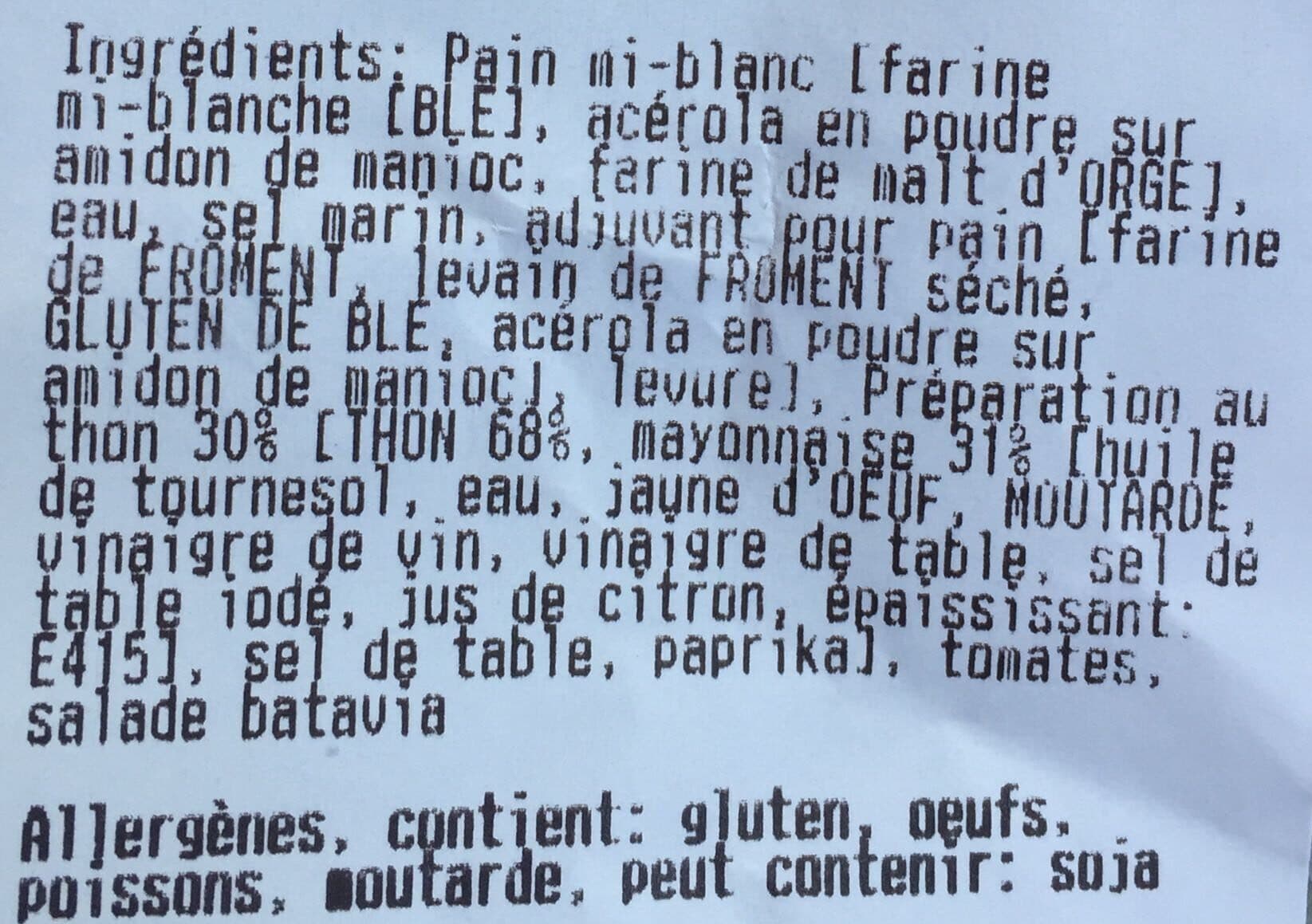 Fait Maison Baguette thon-mayo packshot